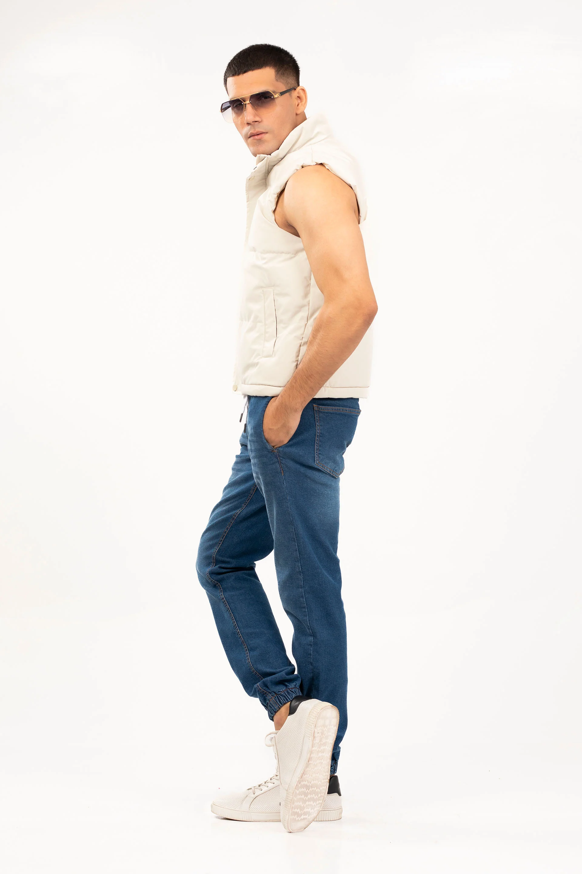 Sleeveless Bomber Jacket - Image 2