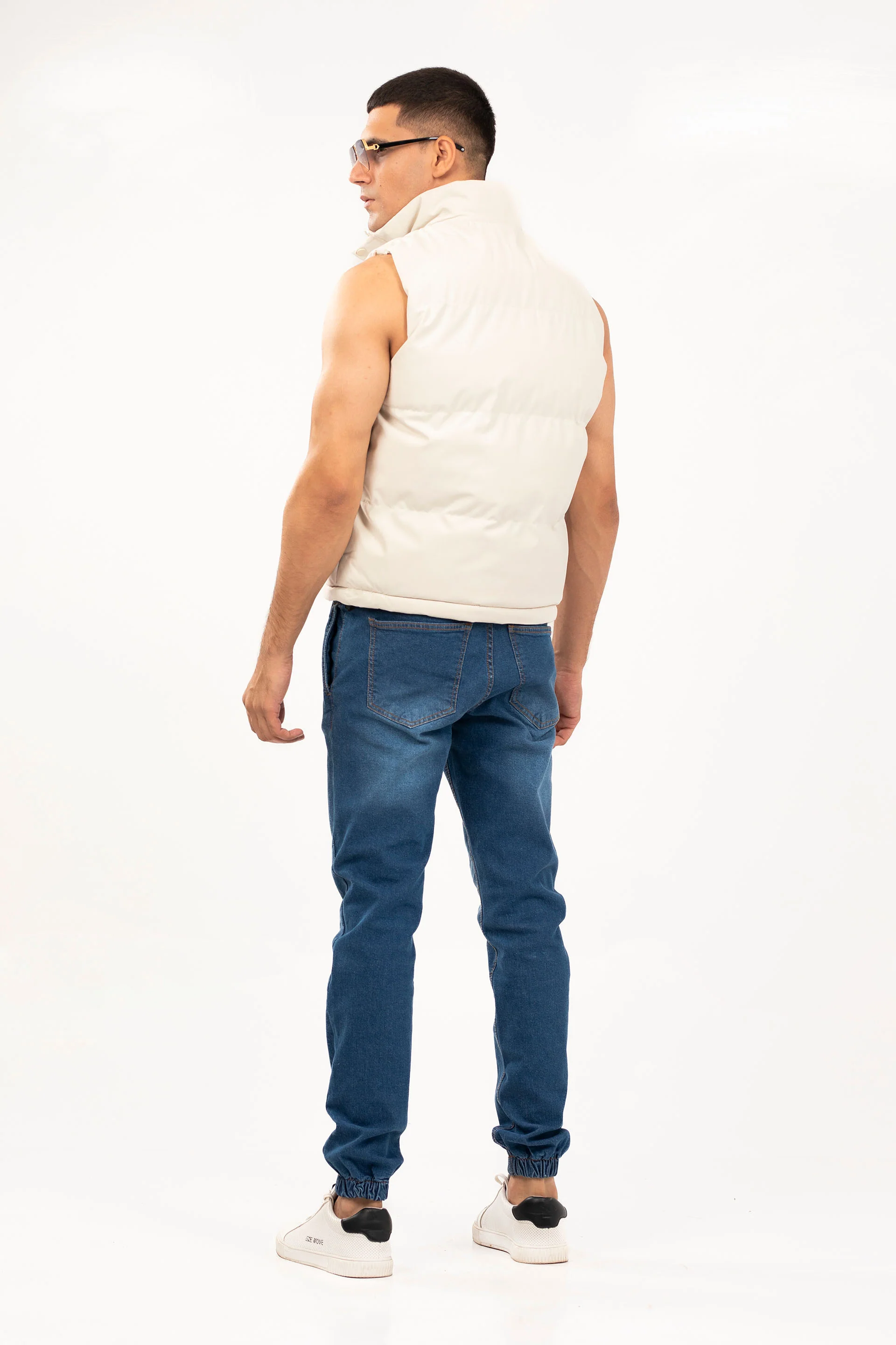 Sleeveless Bomber Jacket - Image 3