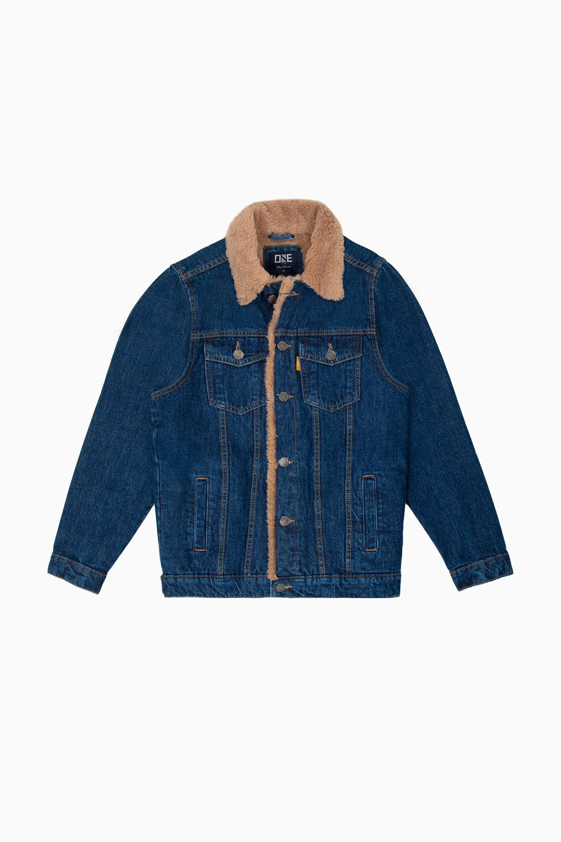 Denim Sherpa Jacket - Image 2