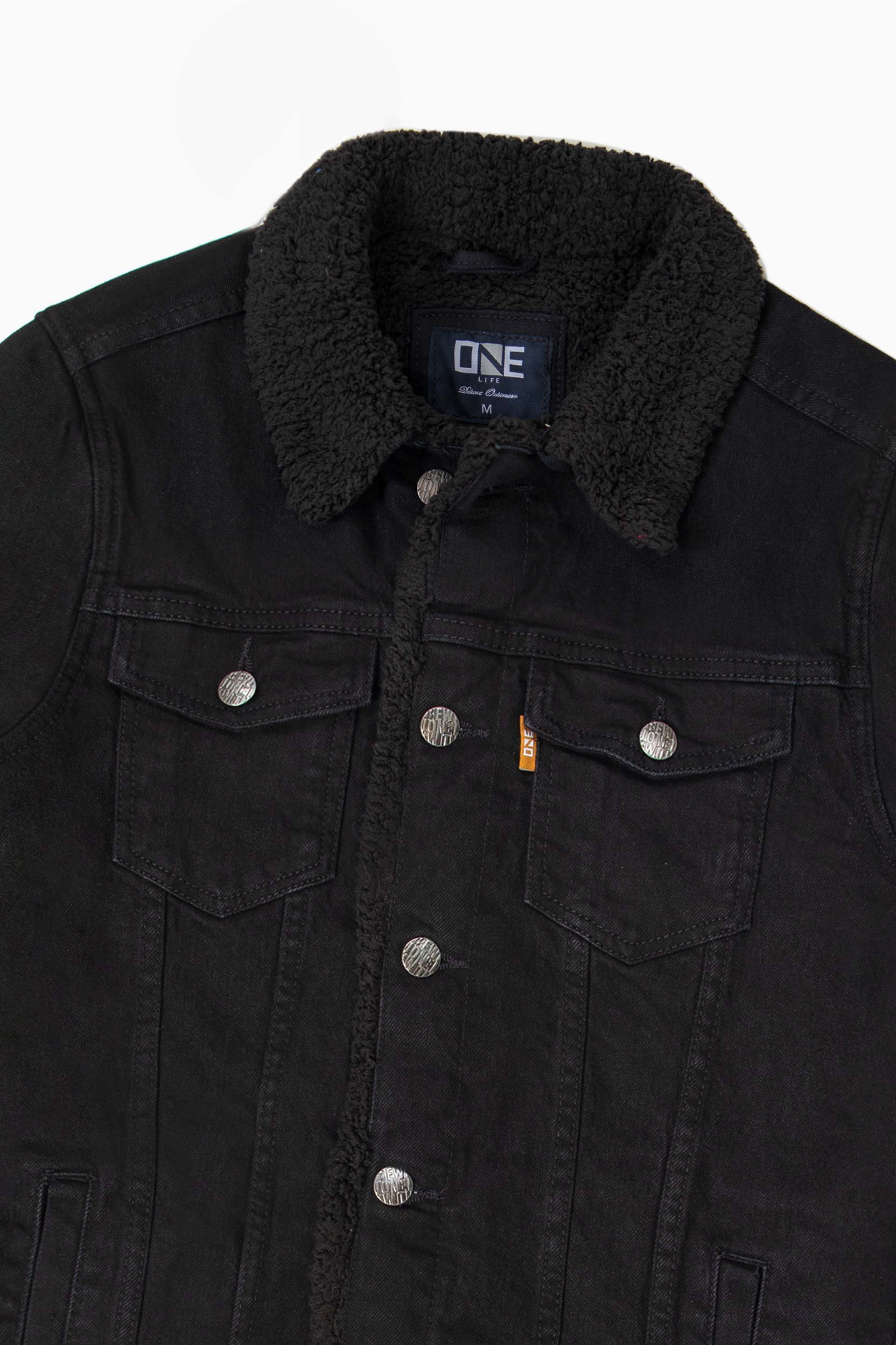Denim Sherpa Jacket - Image 2