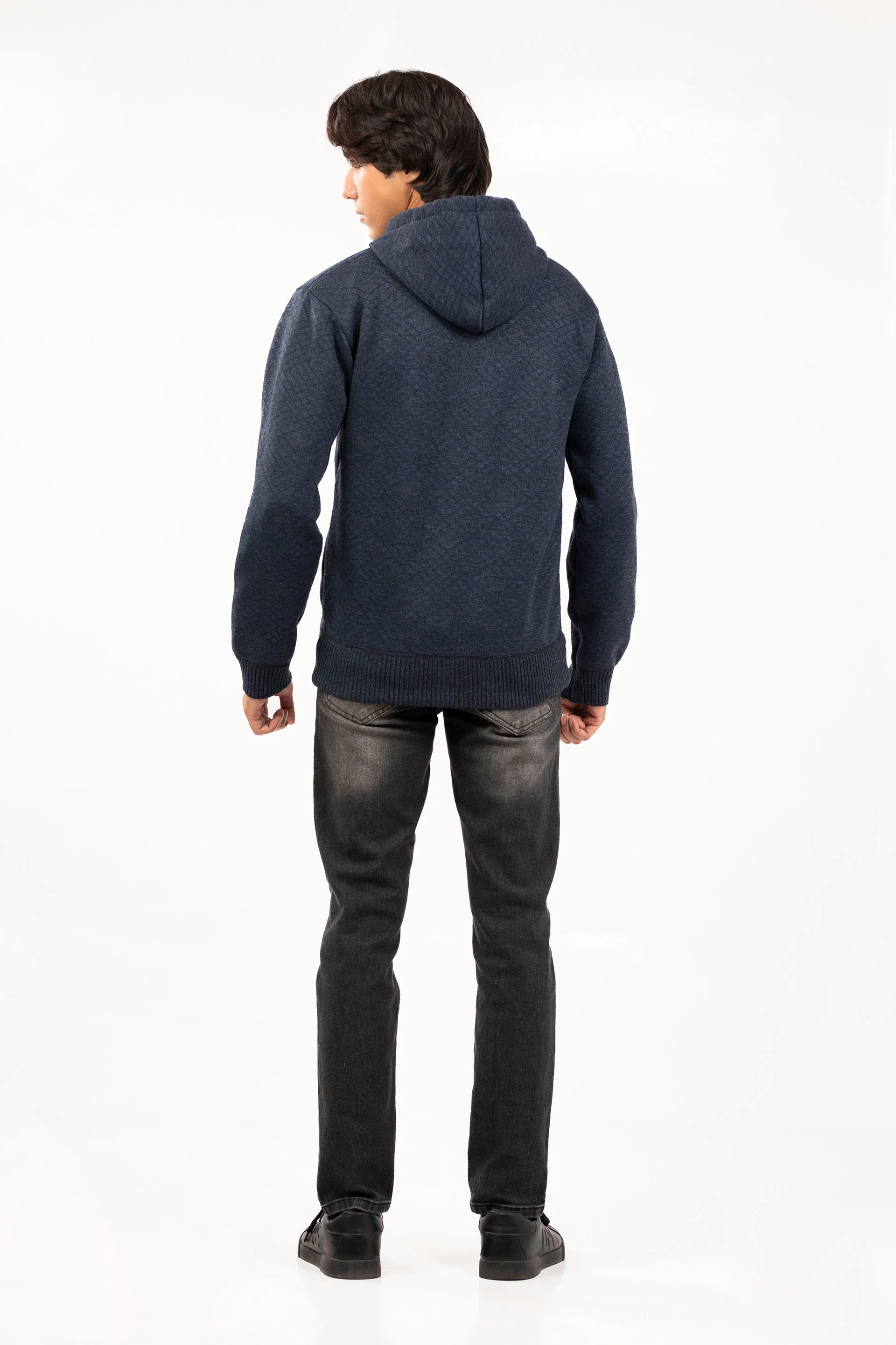Hooded Zipper Sweater - Image 4