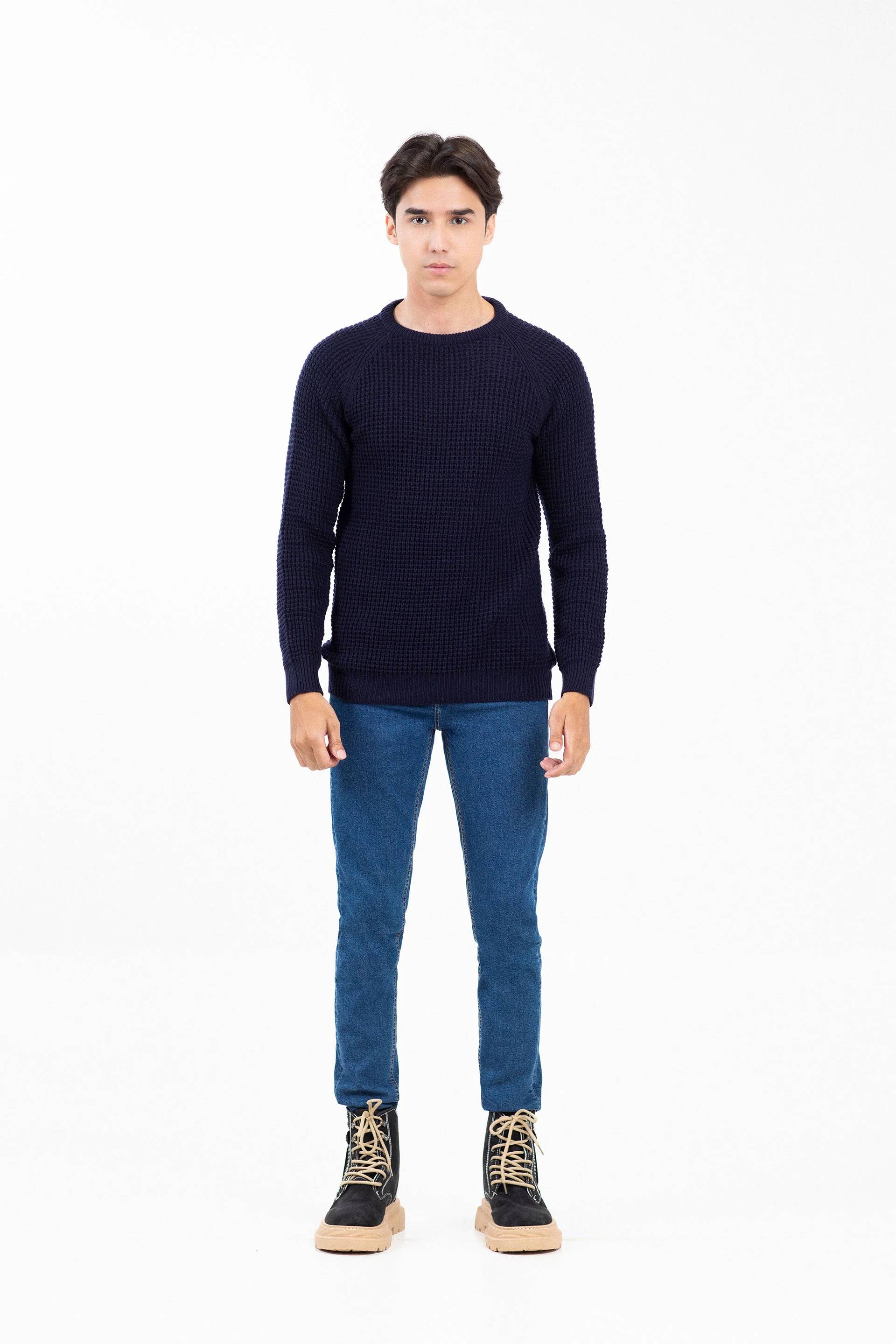 Textured Raglan Sweater - Image 2