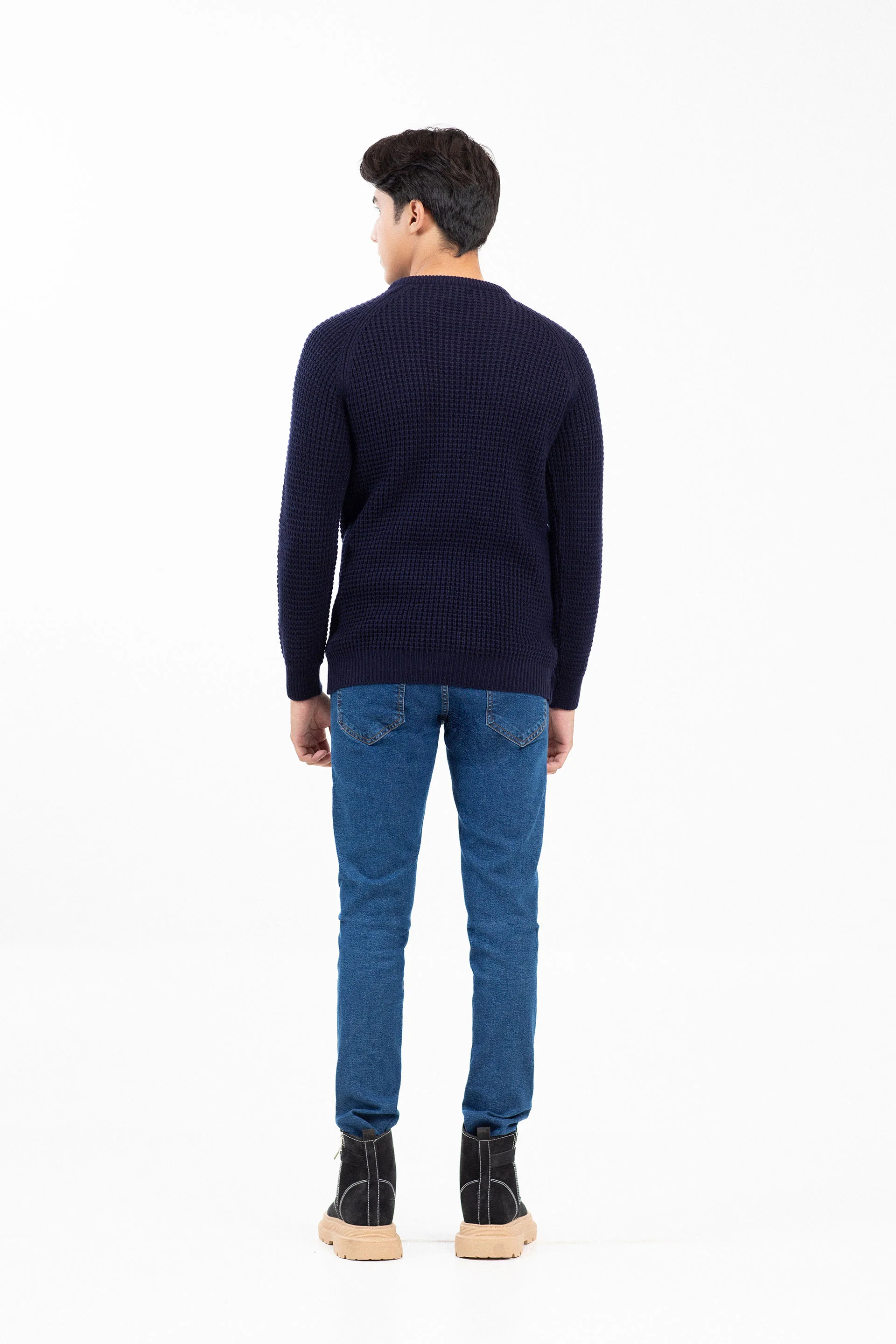 Textured Raglan Sweater - Image 4