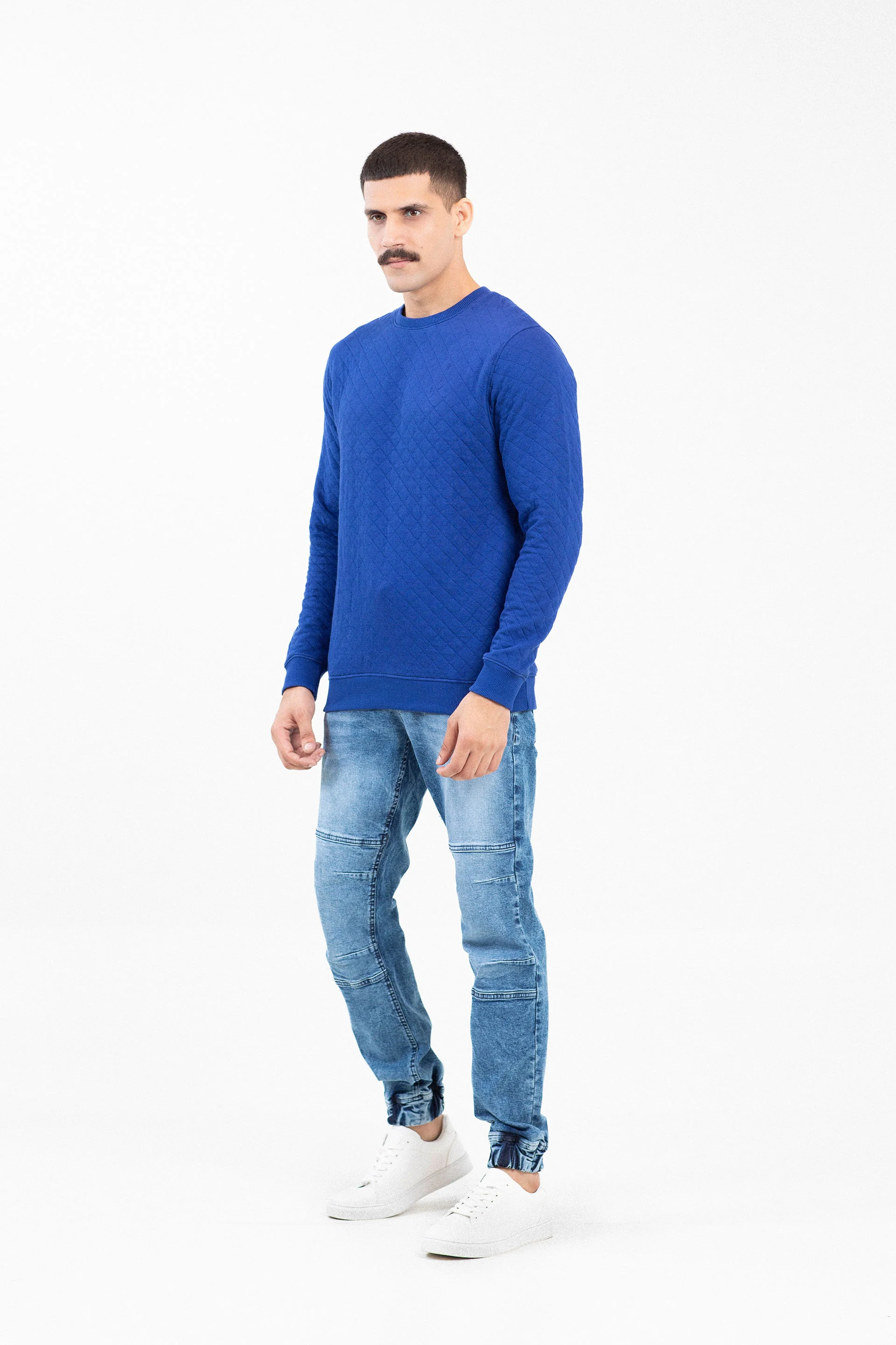 Basic Textured Sweatshirt - Image 3