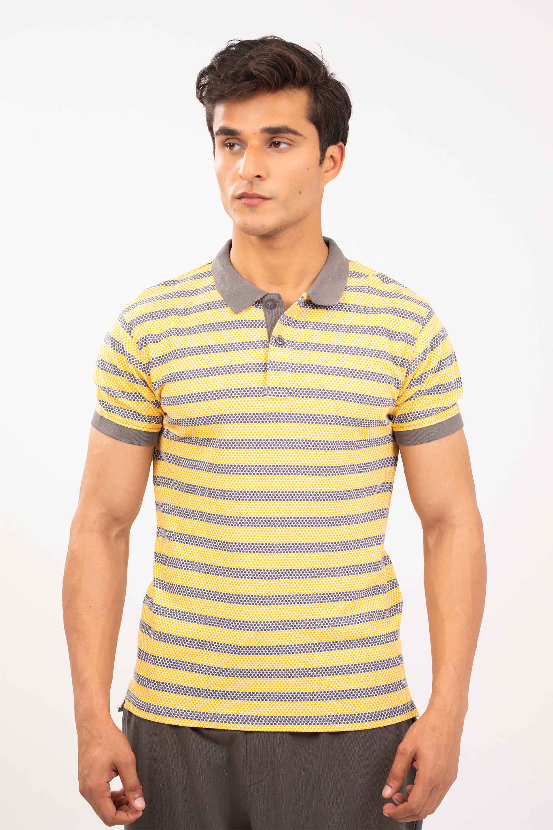 Printed Stripe Polo - Image 3