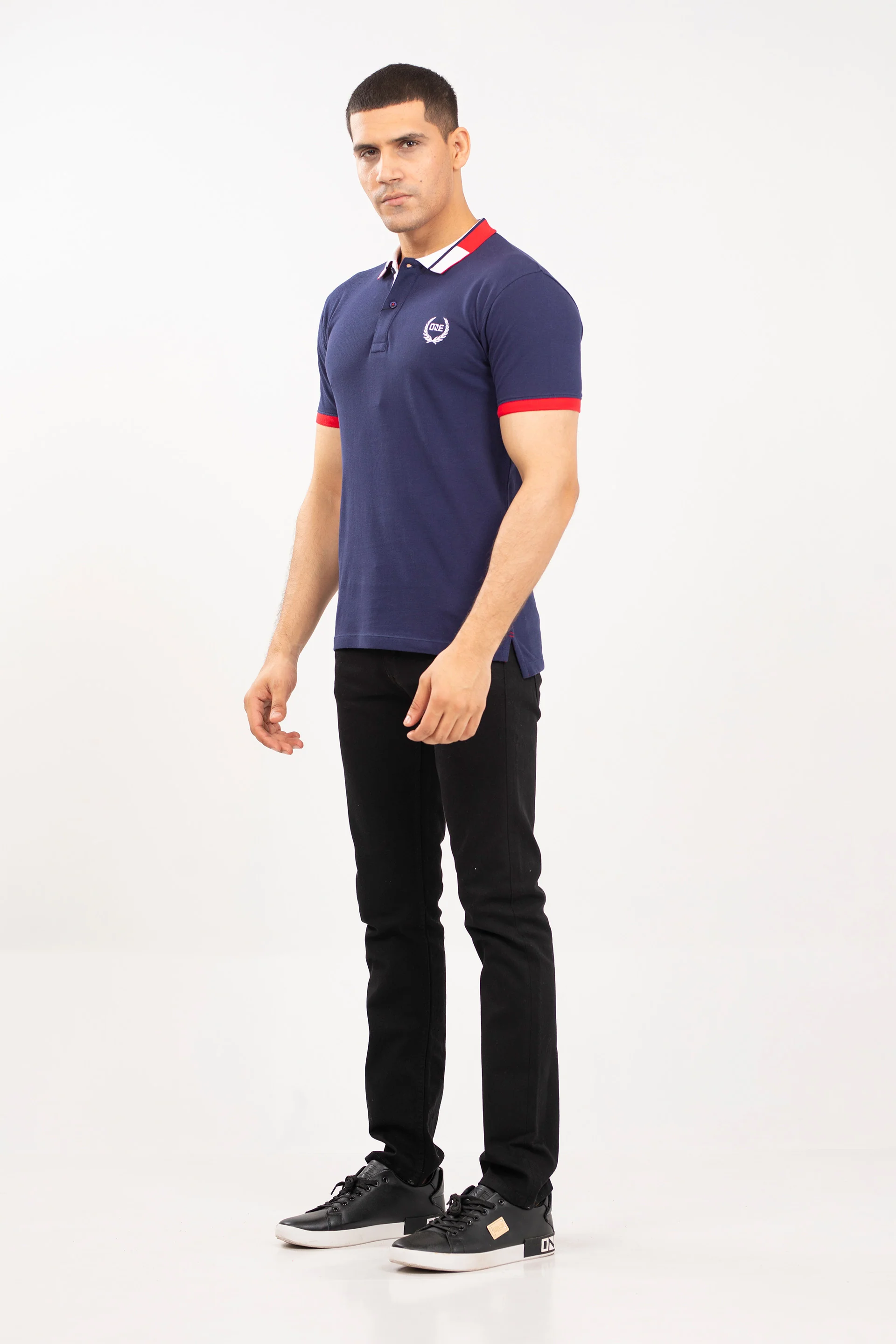 Contrasting Collar Polo - Image 3