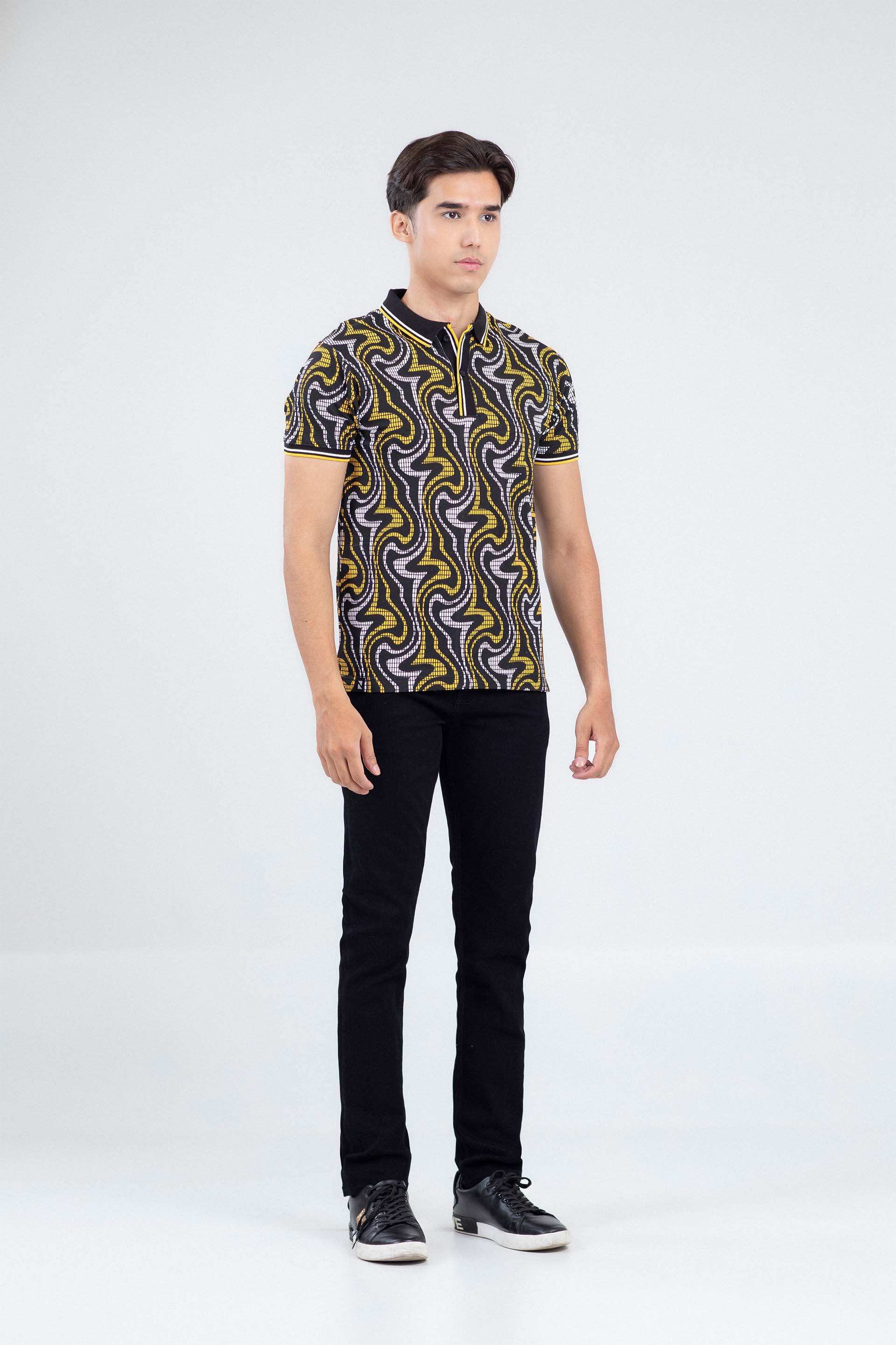 Printed Tipping Polo - Image 3