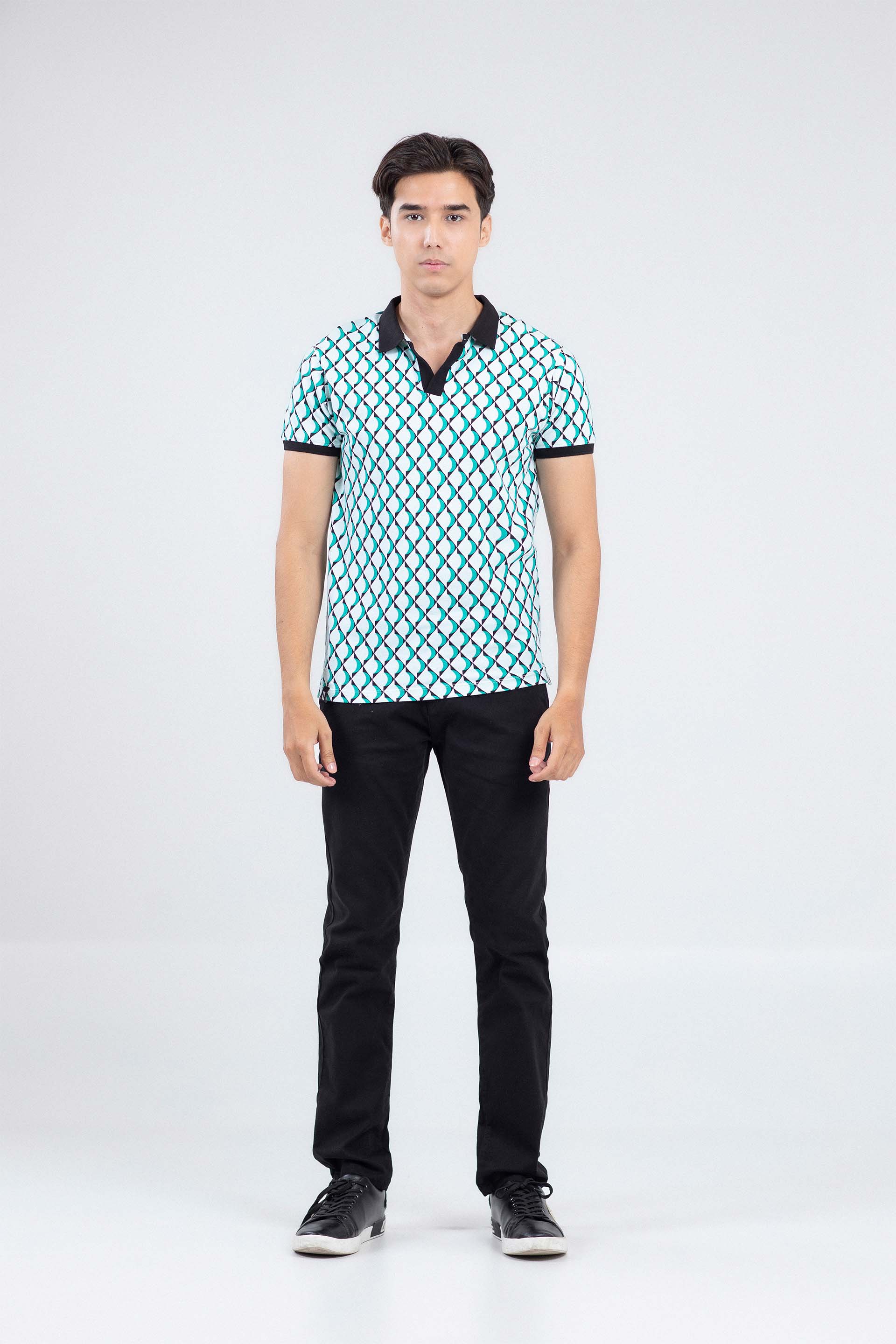 Printed Tipping Polo - Image 2