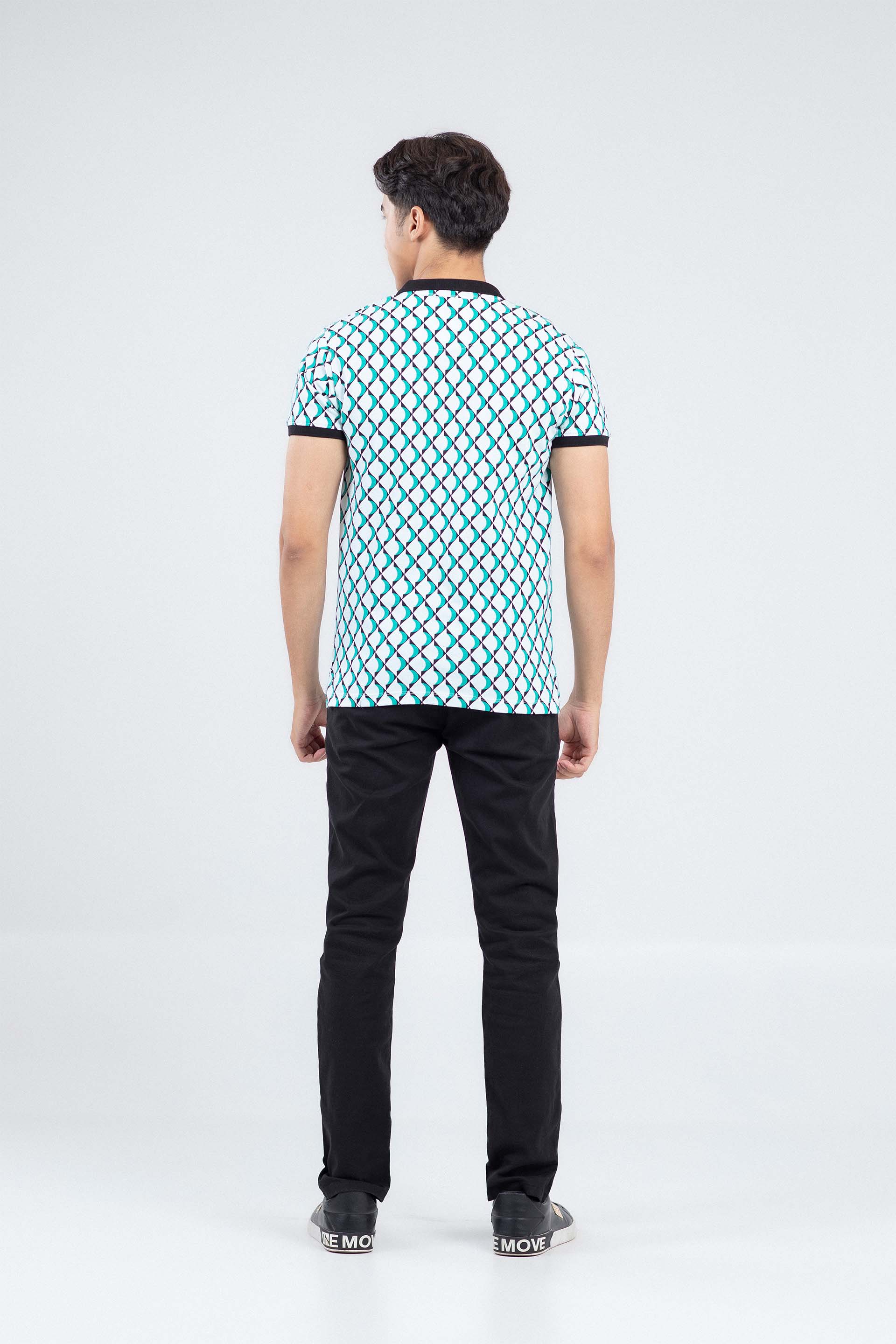 Printed Tipping Polo - Image 3