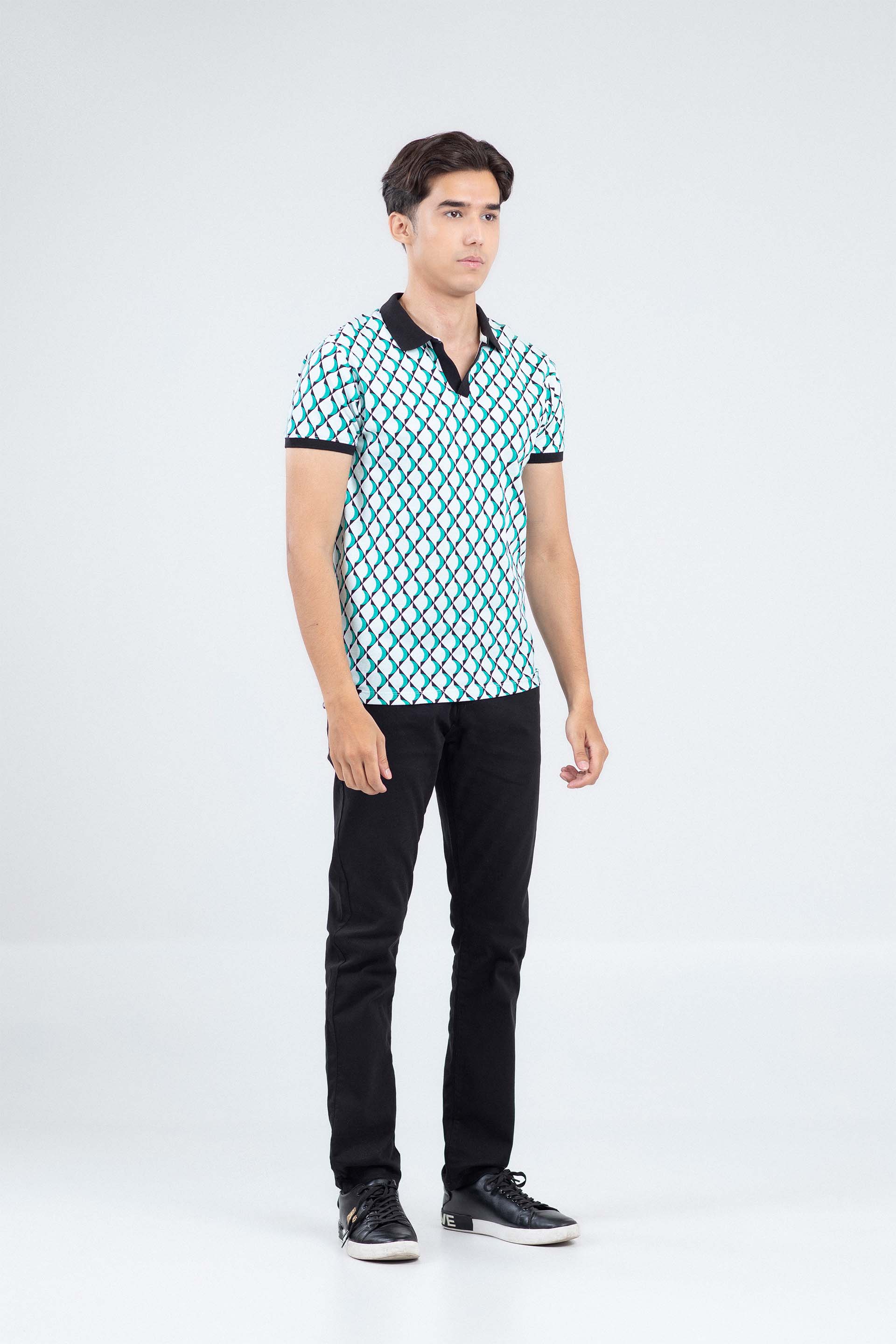 Printed Tipping Polo - Image 4