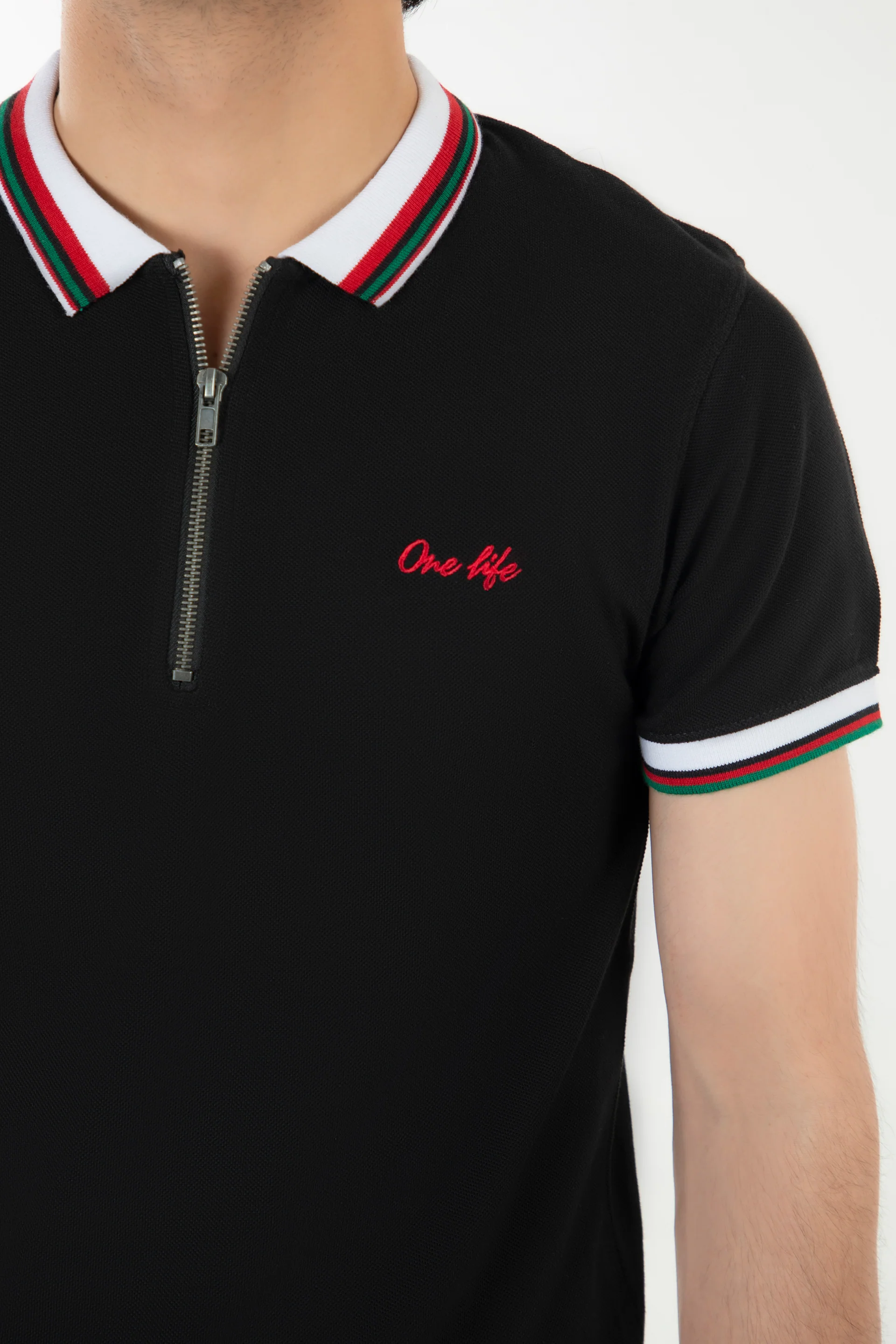 Zipped Regular Polo - Image 2