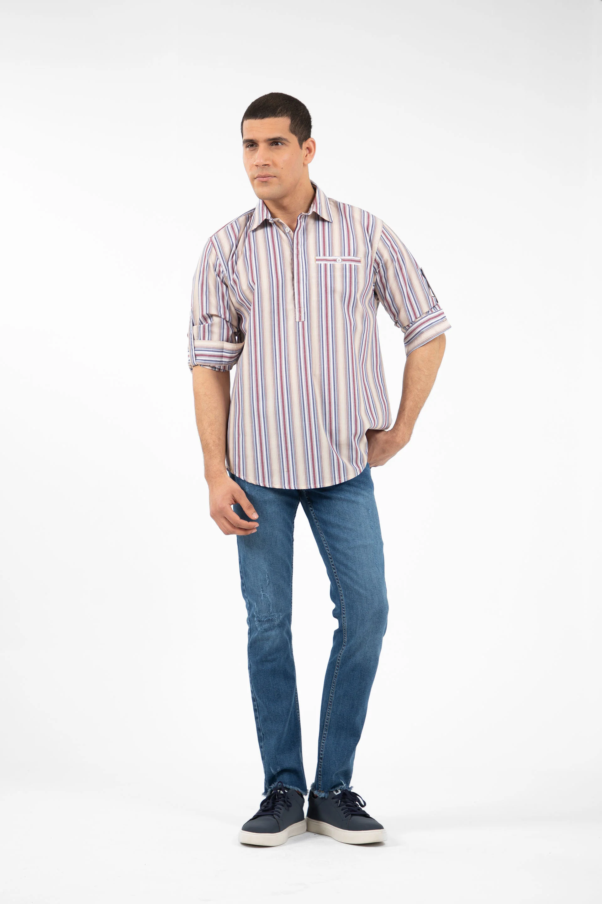 Comfort Tunic Shirt Brown - Image 4