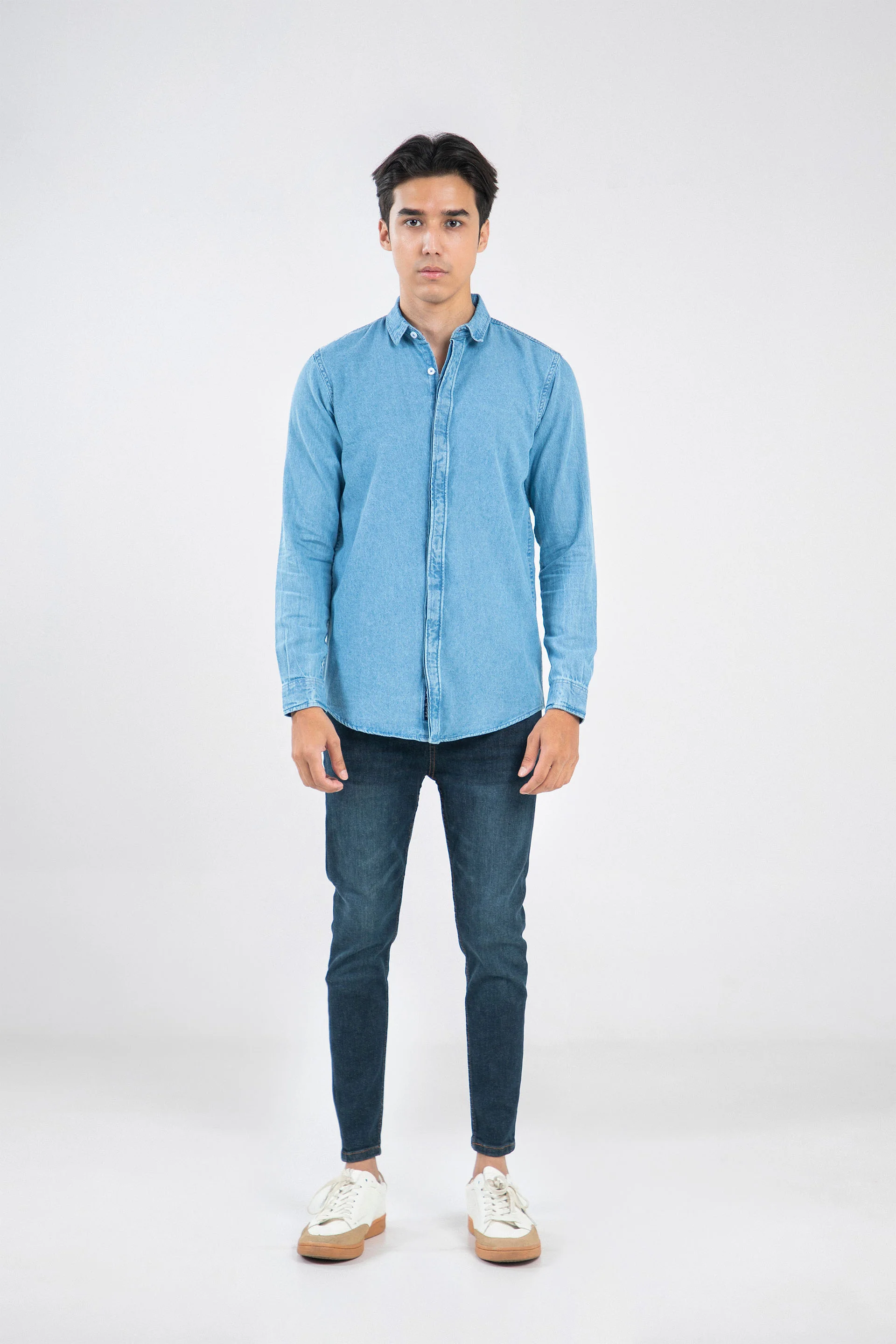 Denim Slim Shirt - Image 2
