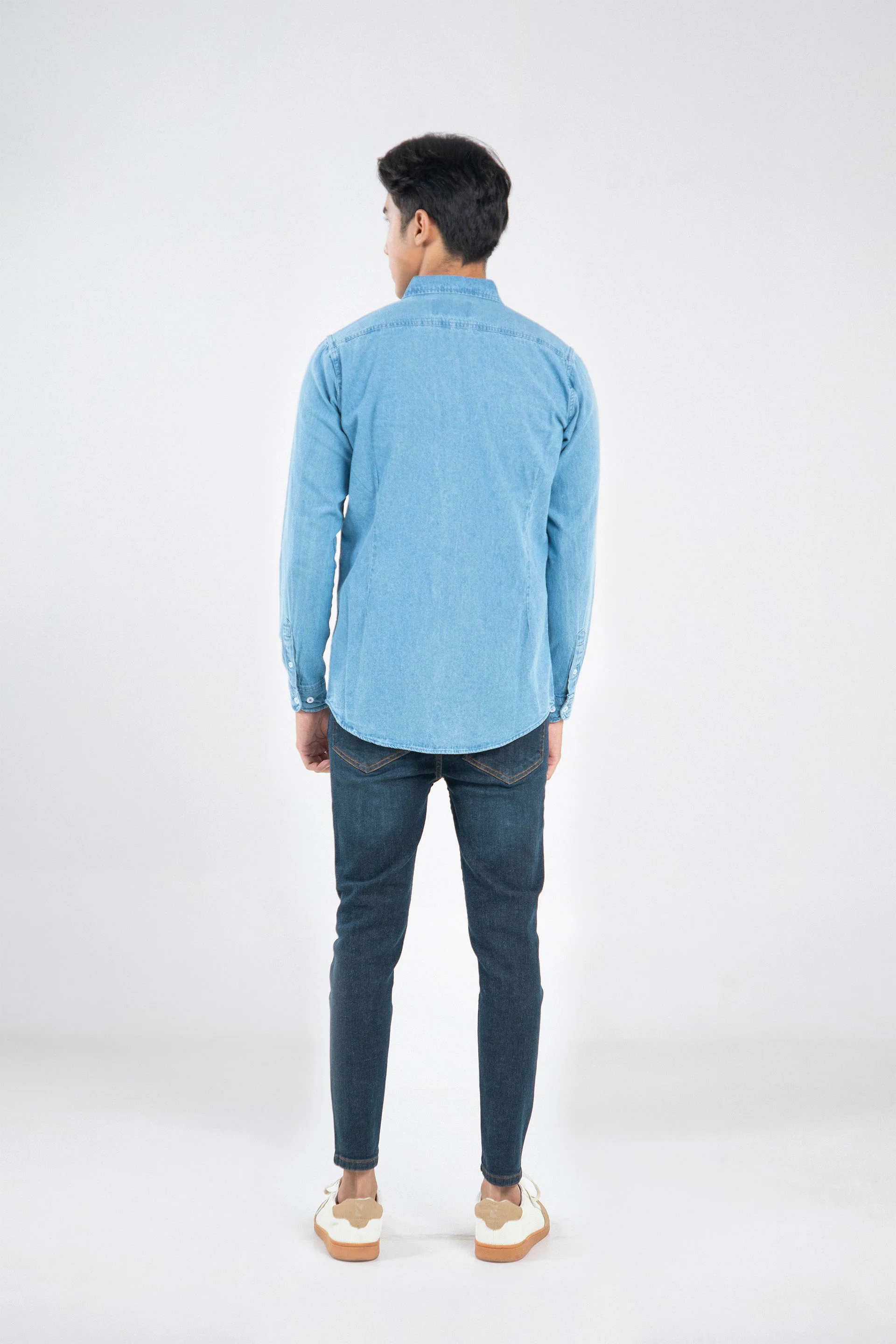 Denim Slim Shirt - Image 4