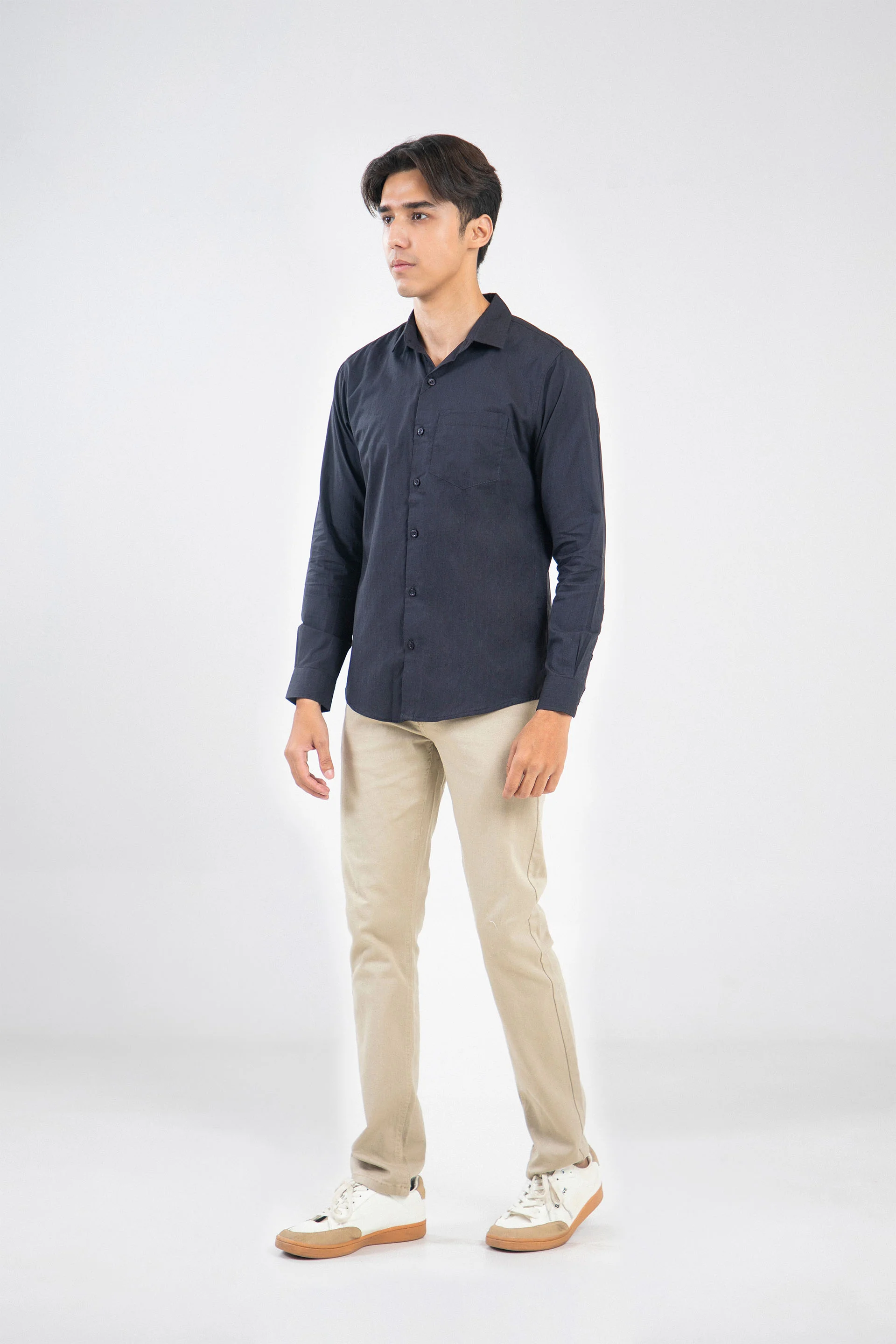 Textured Slim Shirt - Image 3
