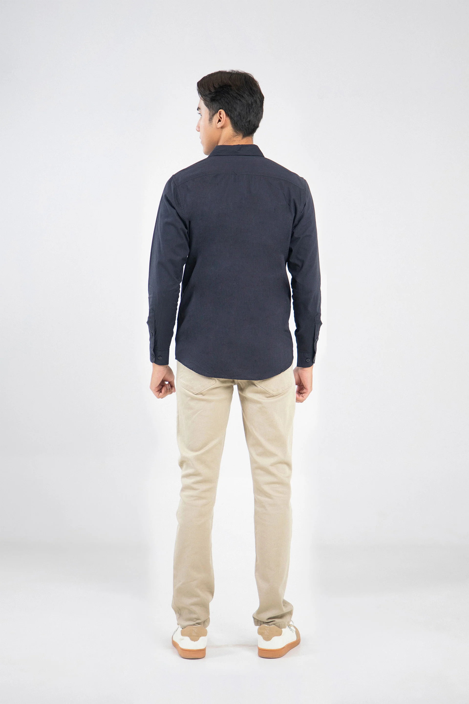 Textured Slim Shirt - Image 4