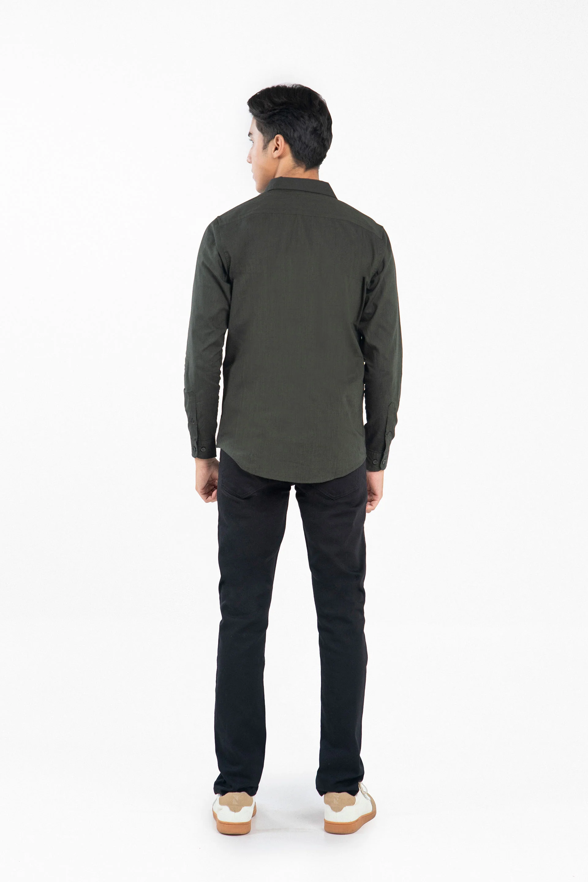 Textured Slim Shirt - Image 3