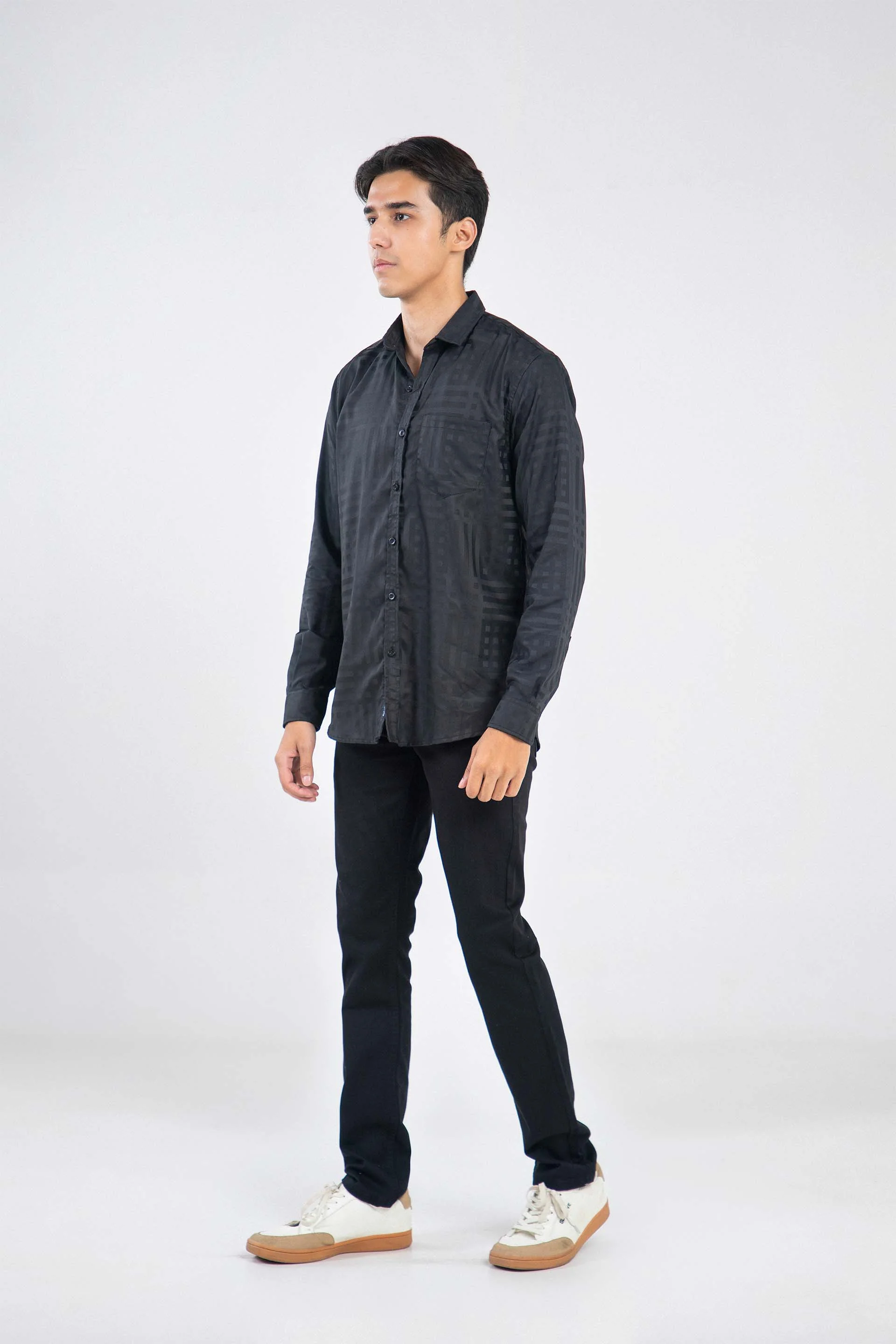 Textured Slim Shirt - Image 3