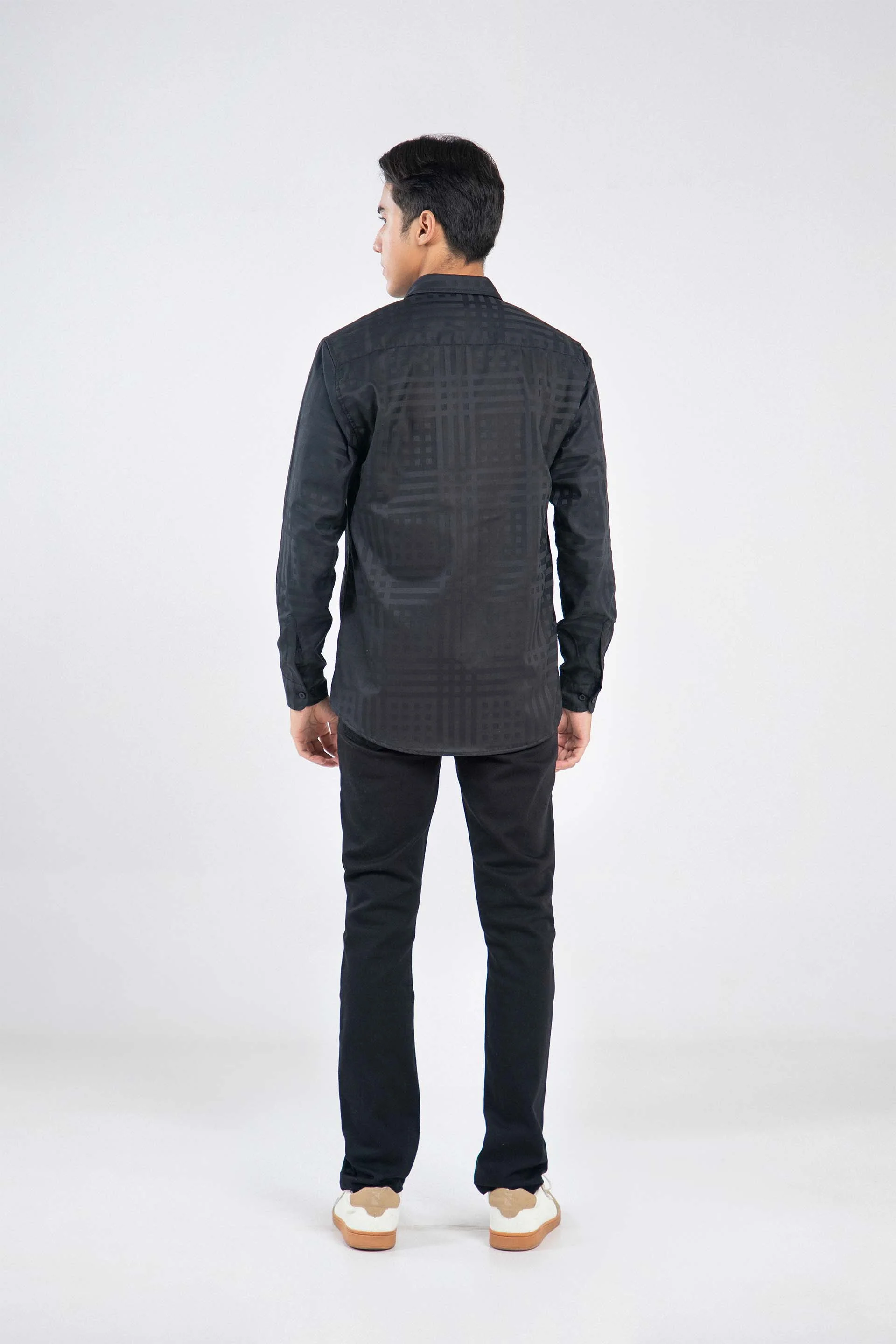 Textured Slim Shirt - Image 4