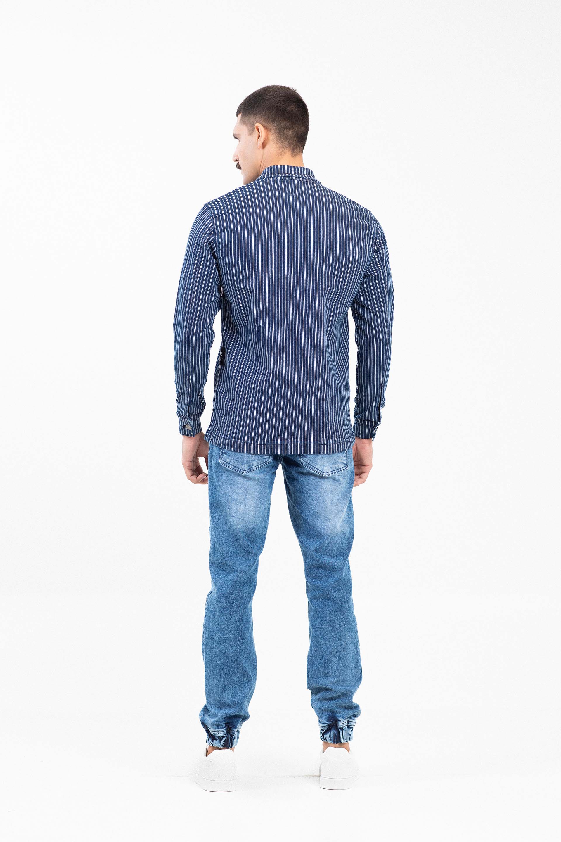 Denim Comfort Shacket - Image 4