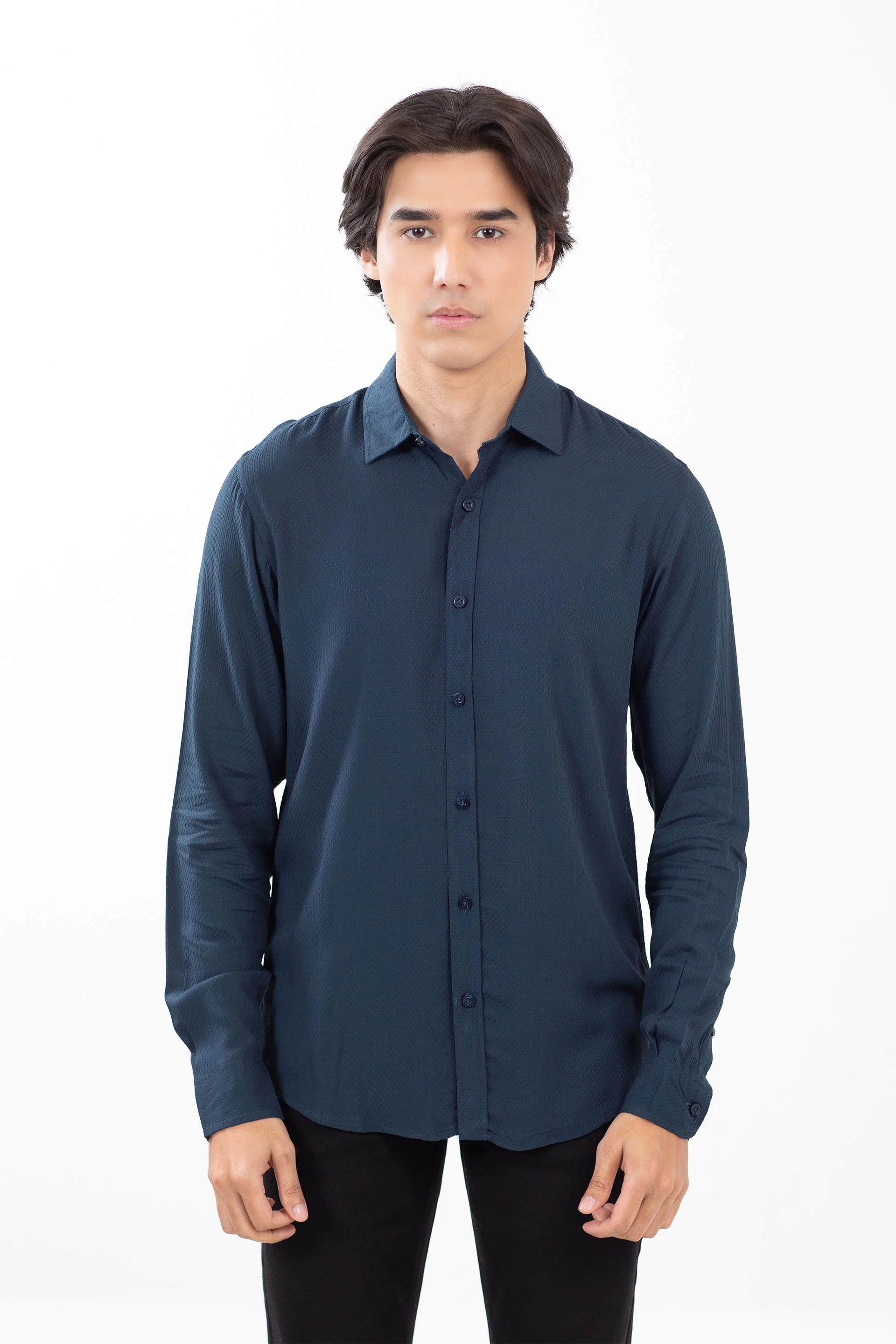 Textured Slim Fit shirt