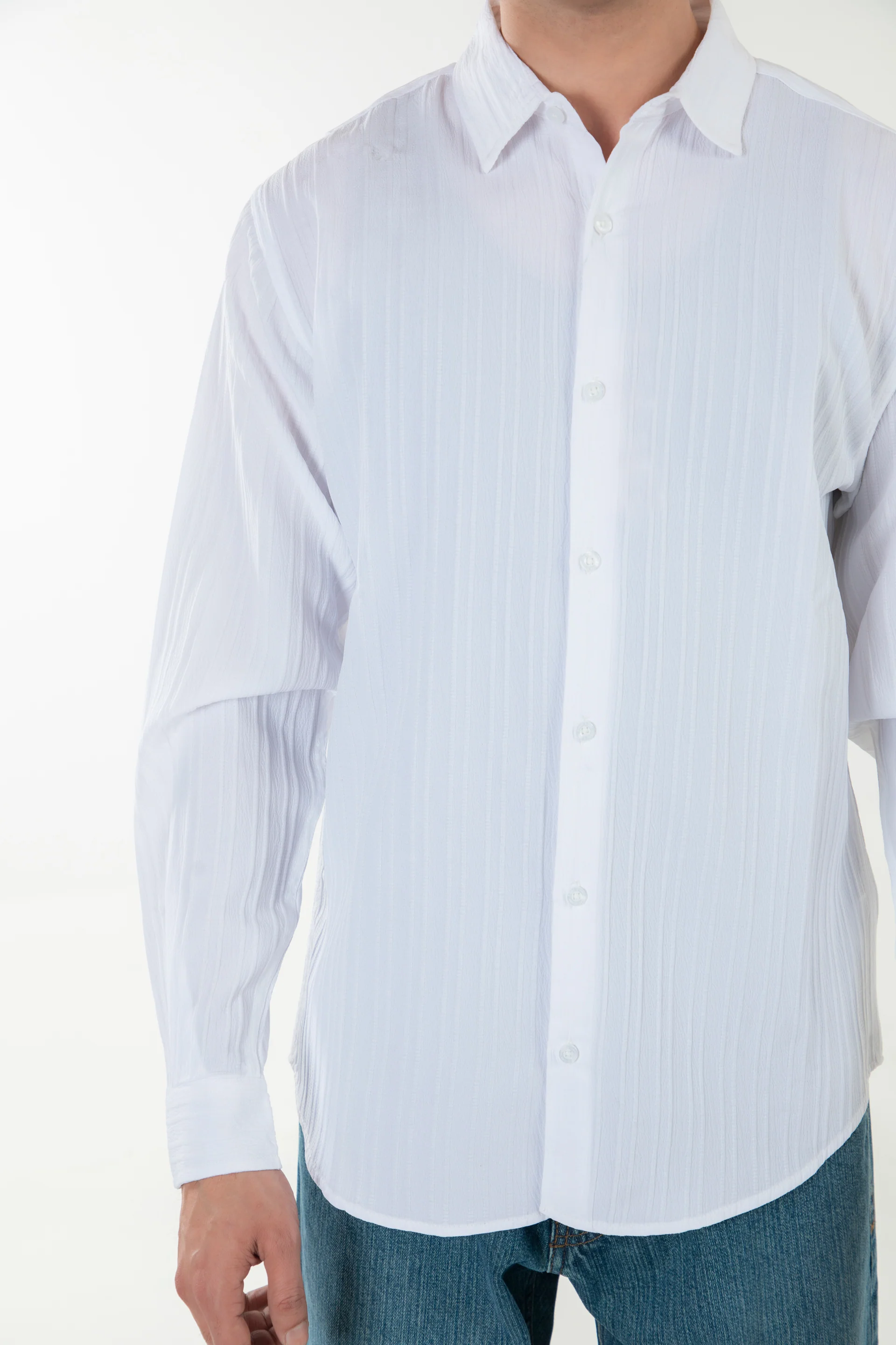 Textured Slim Shirt - Image 2