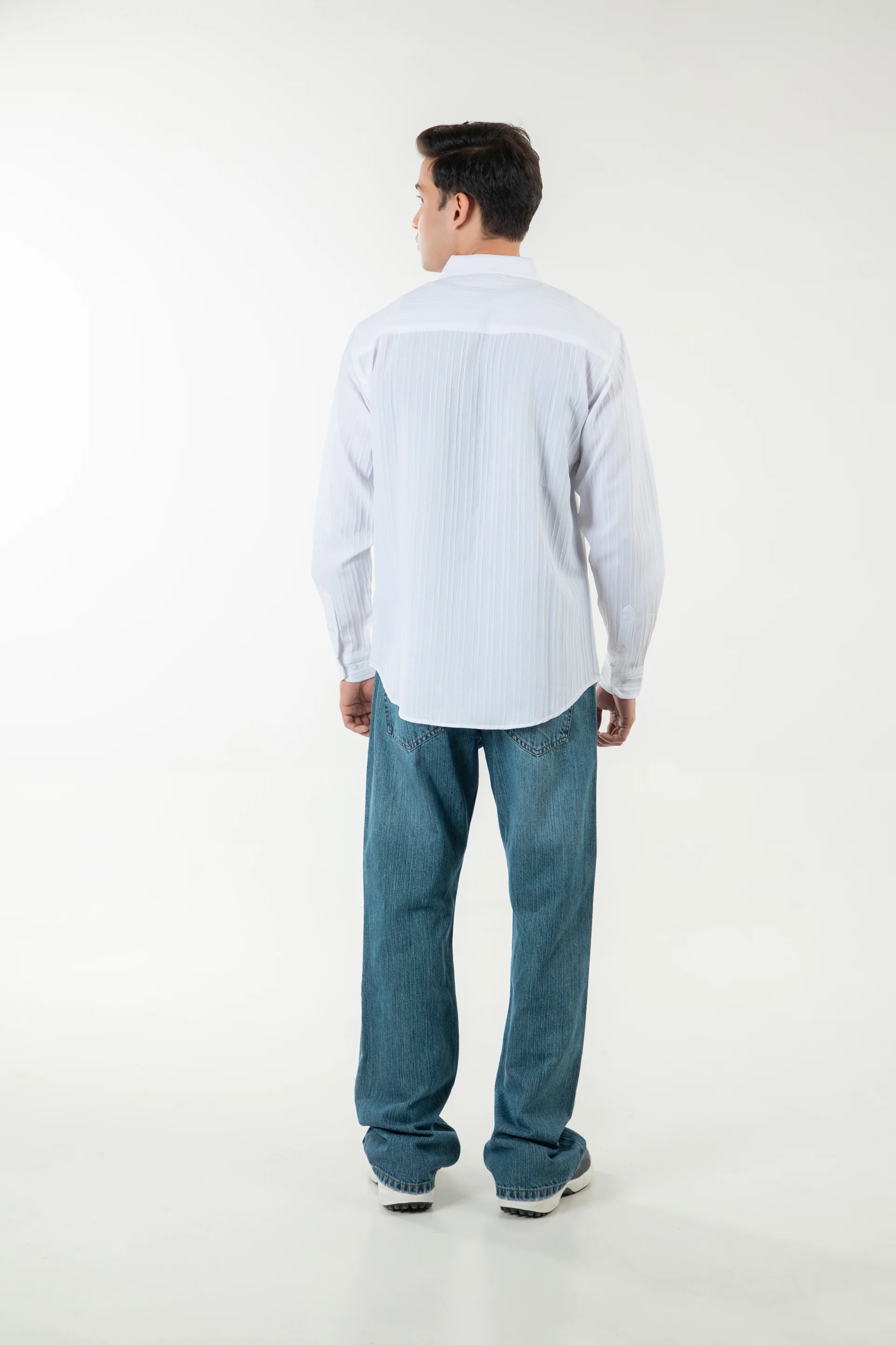 Textured Slim Shirt - Image 4