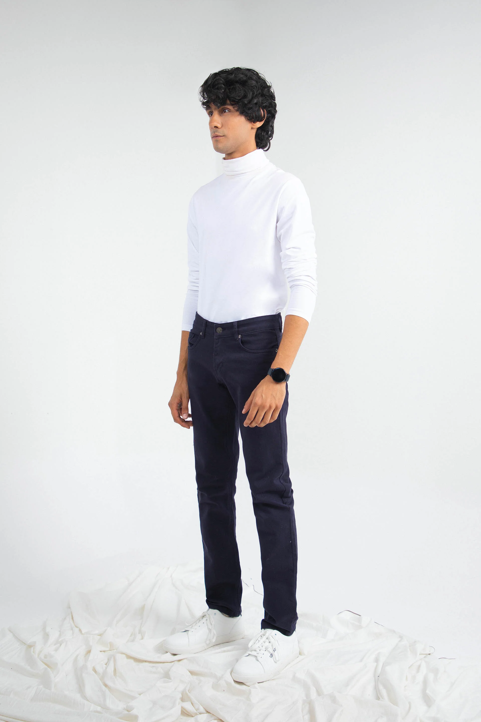 High Neck Tee White - Image 2