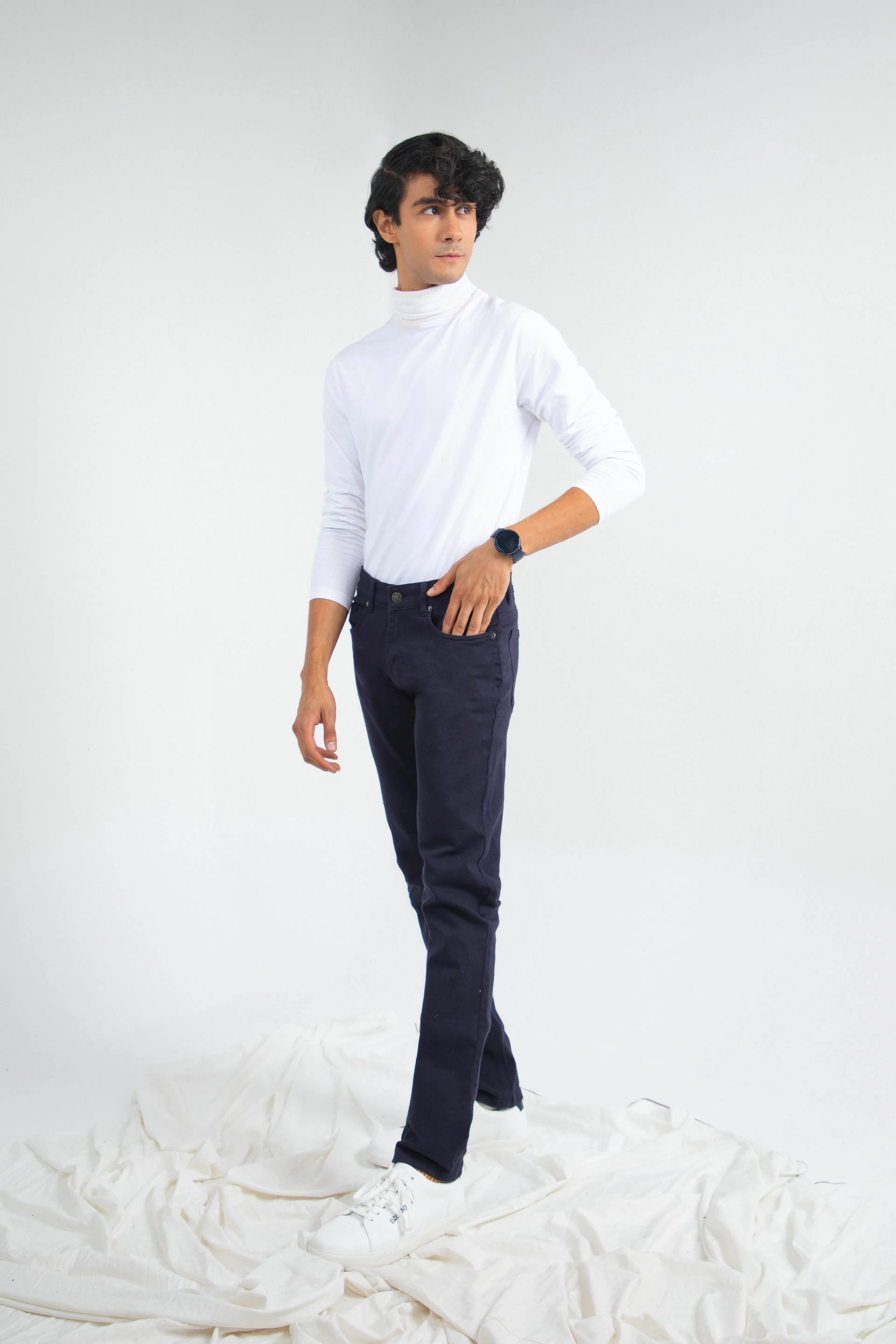 High Neck Tee White - Image 3