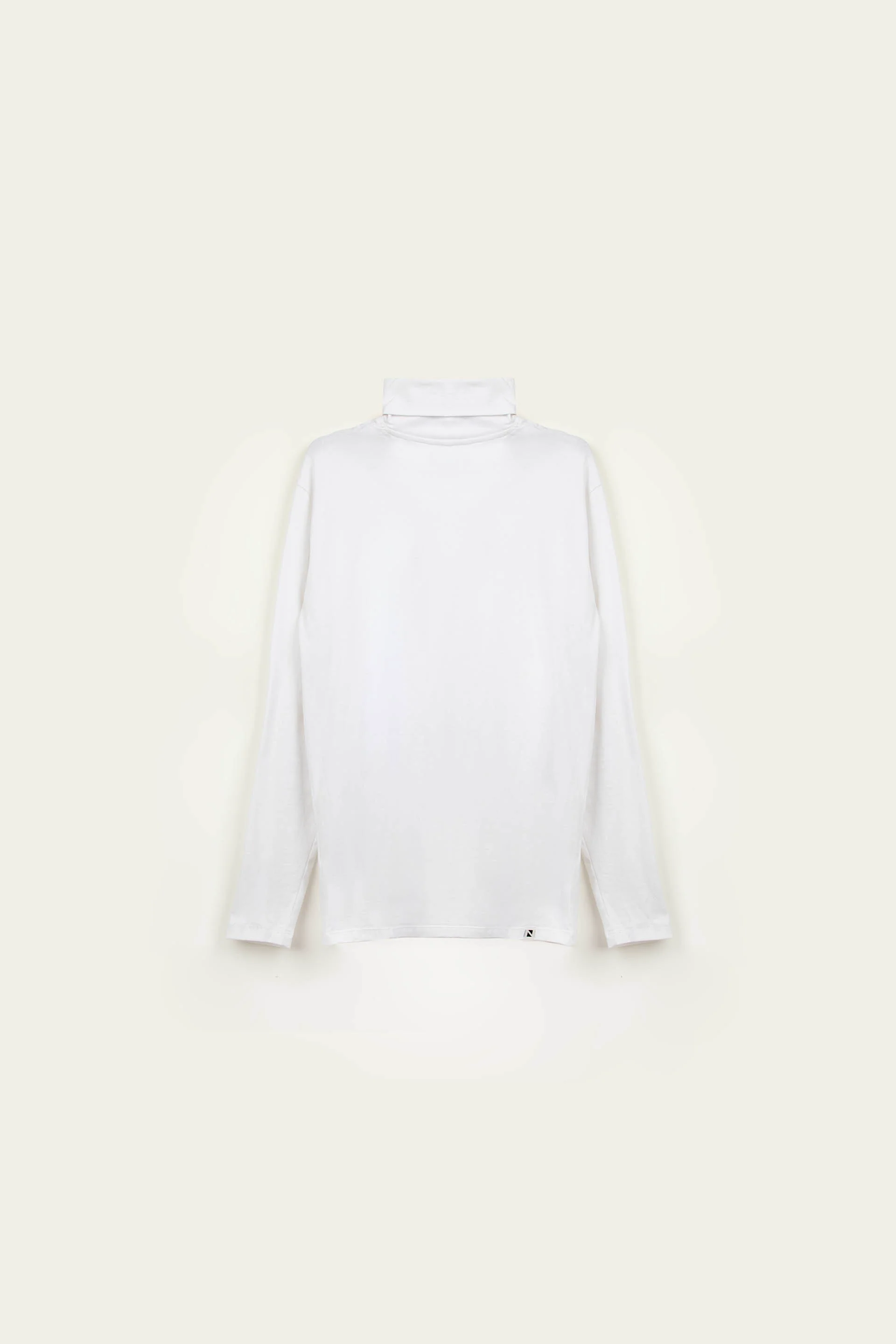 High Neck Tee White - Image 5