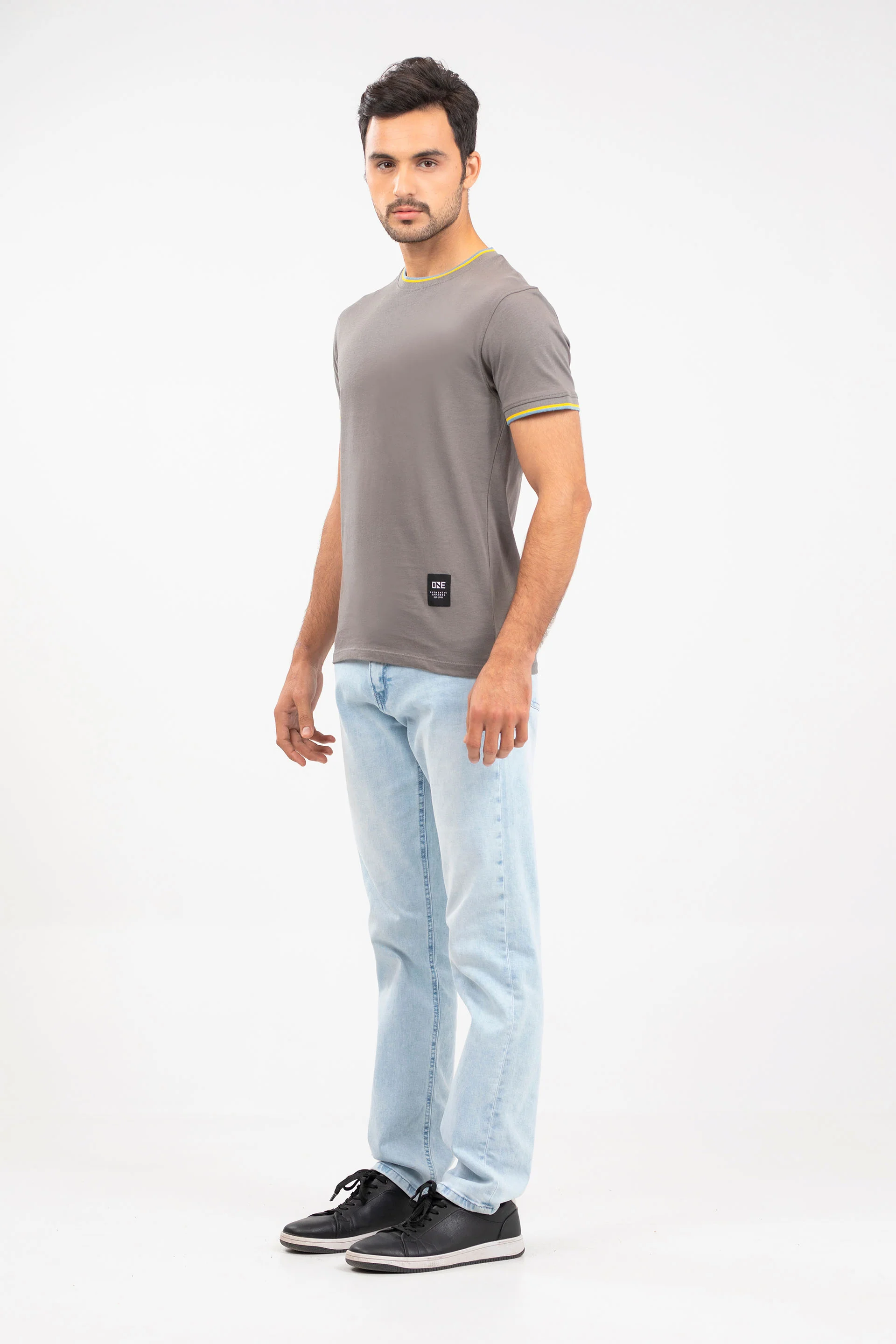 Contrasting Ringer Tee - Image 4