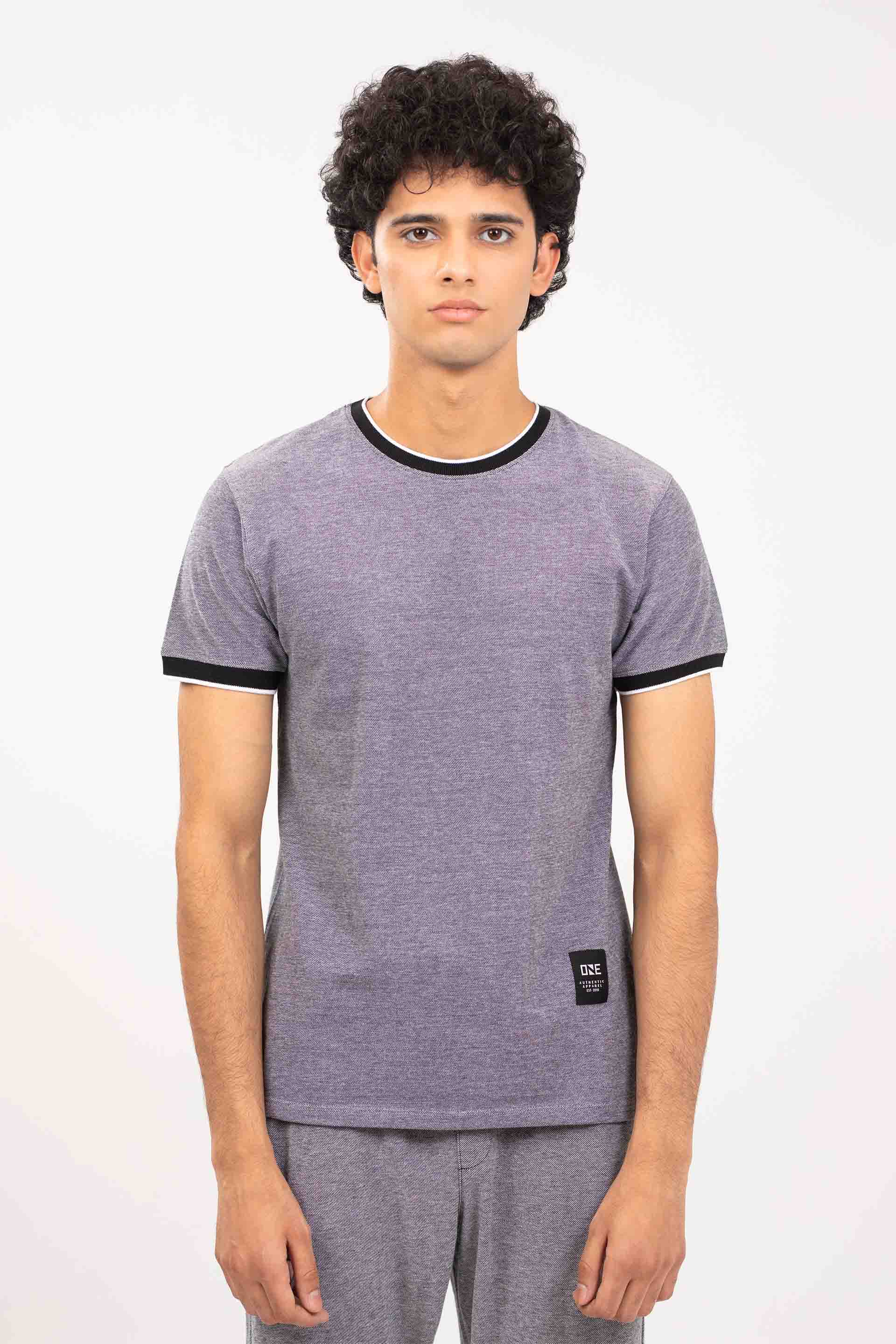 Textured Ringer Tee - Image 2