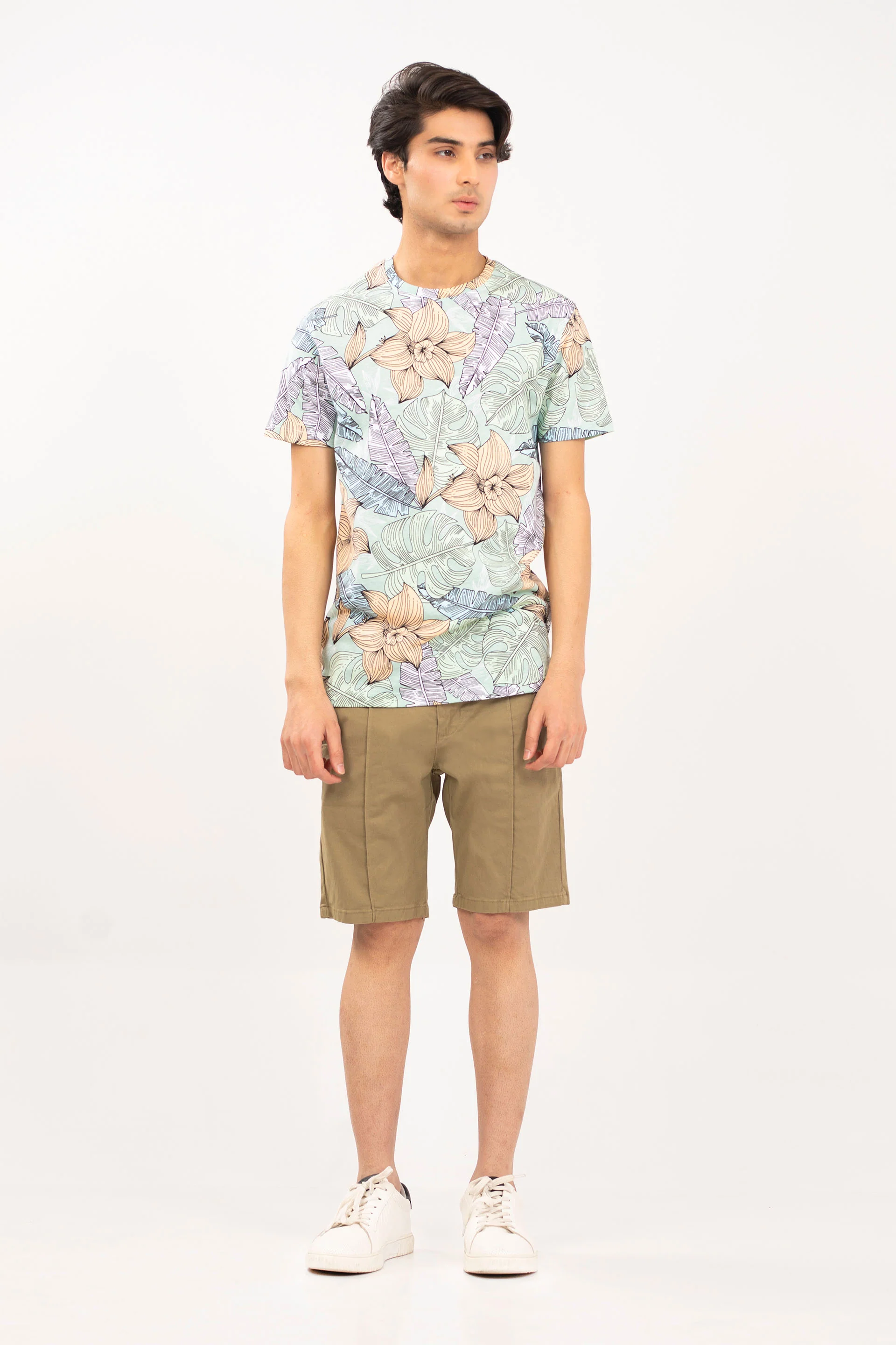 Tropical Printed Tee - Image 2