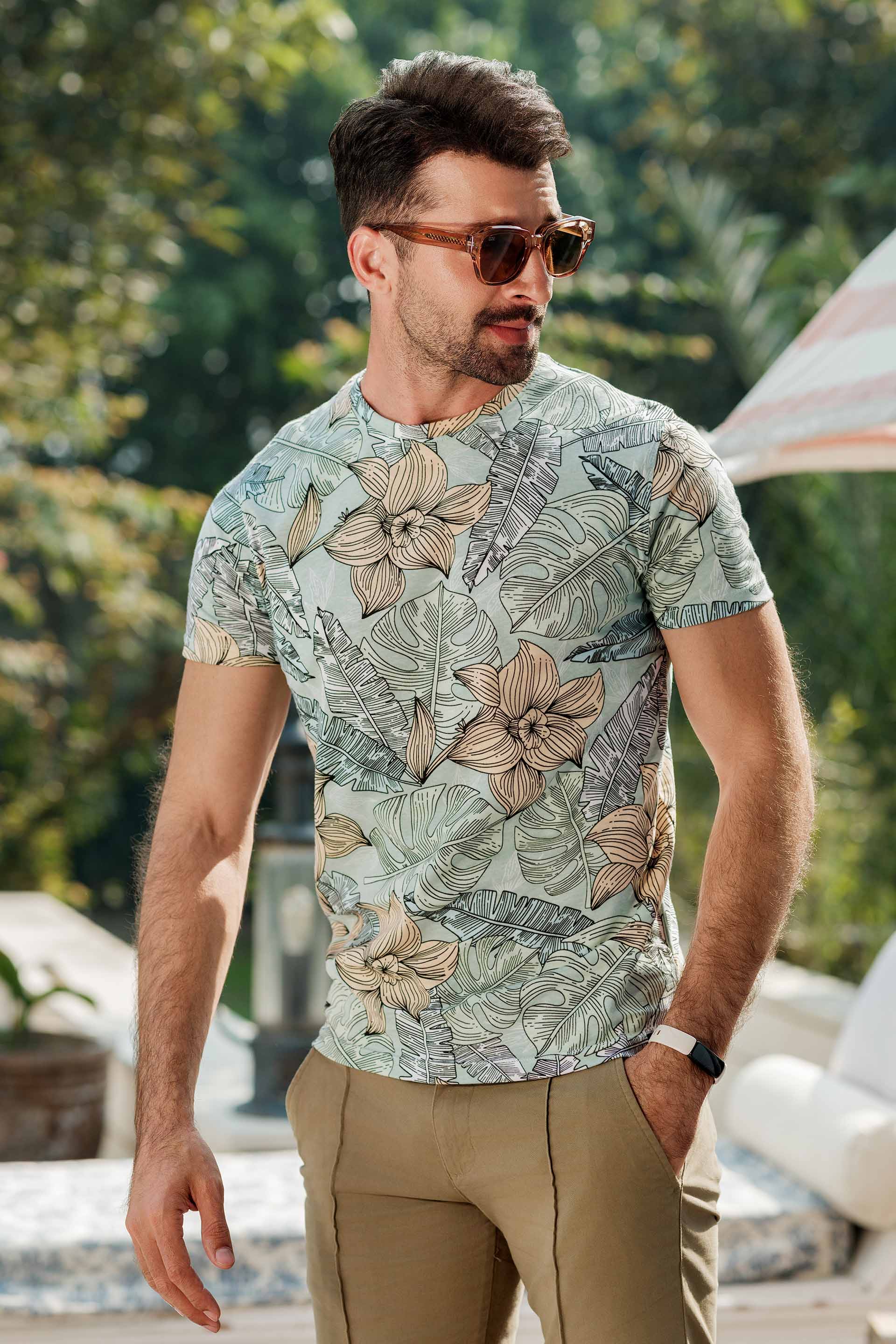 Tropical Printed Tee - Image 3