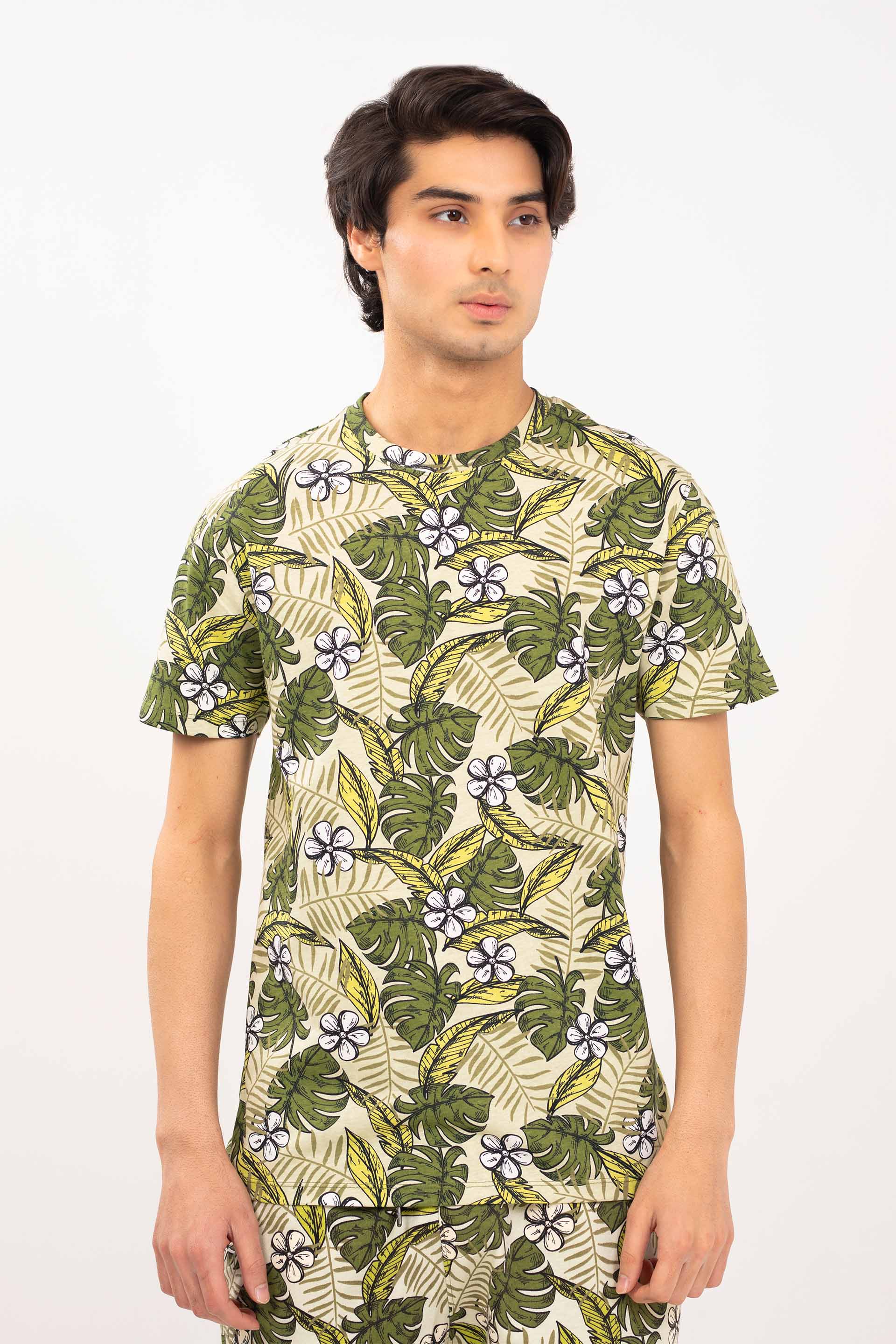 Tropical Printed Tee - Image 2