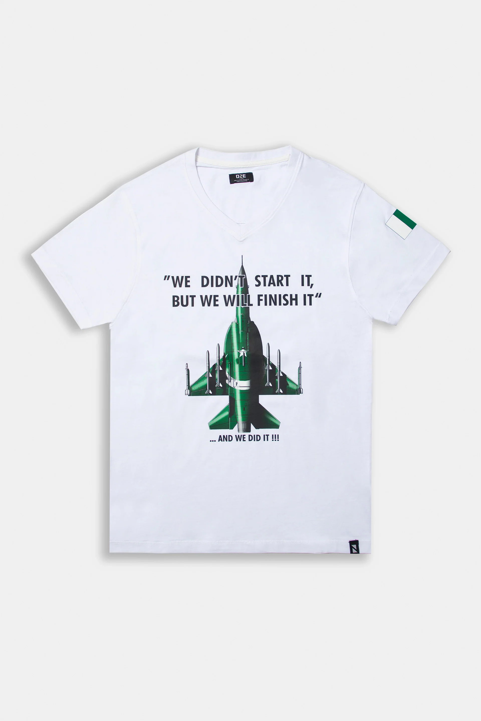Basic Printed V-neck