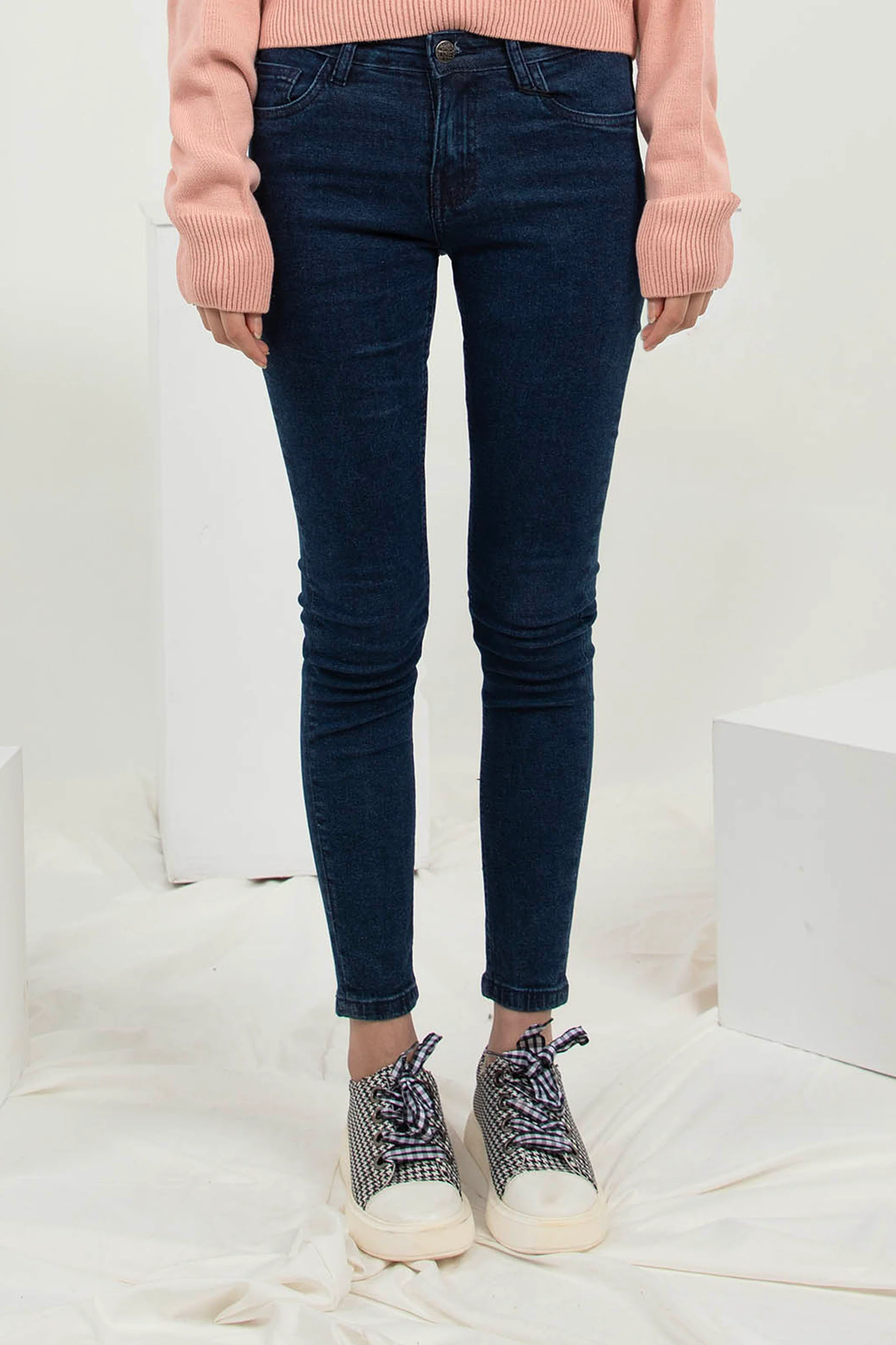 Basic Skinny Jeans Indigo - Image 3