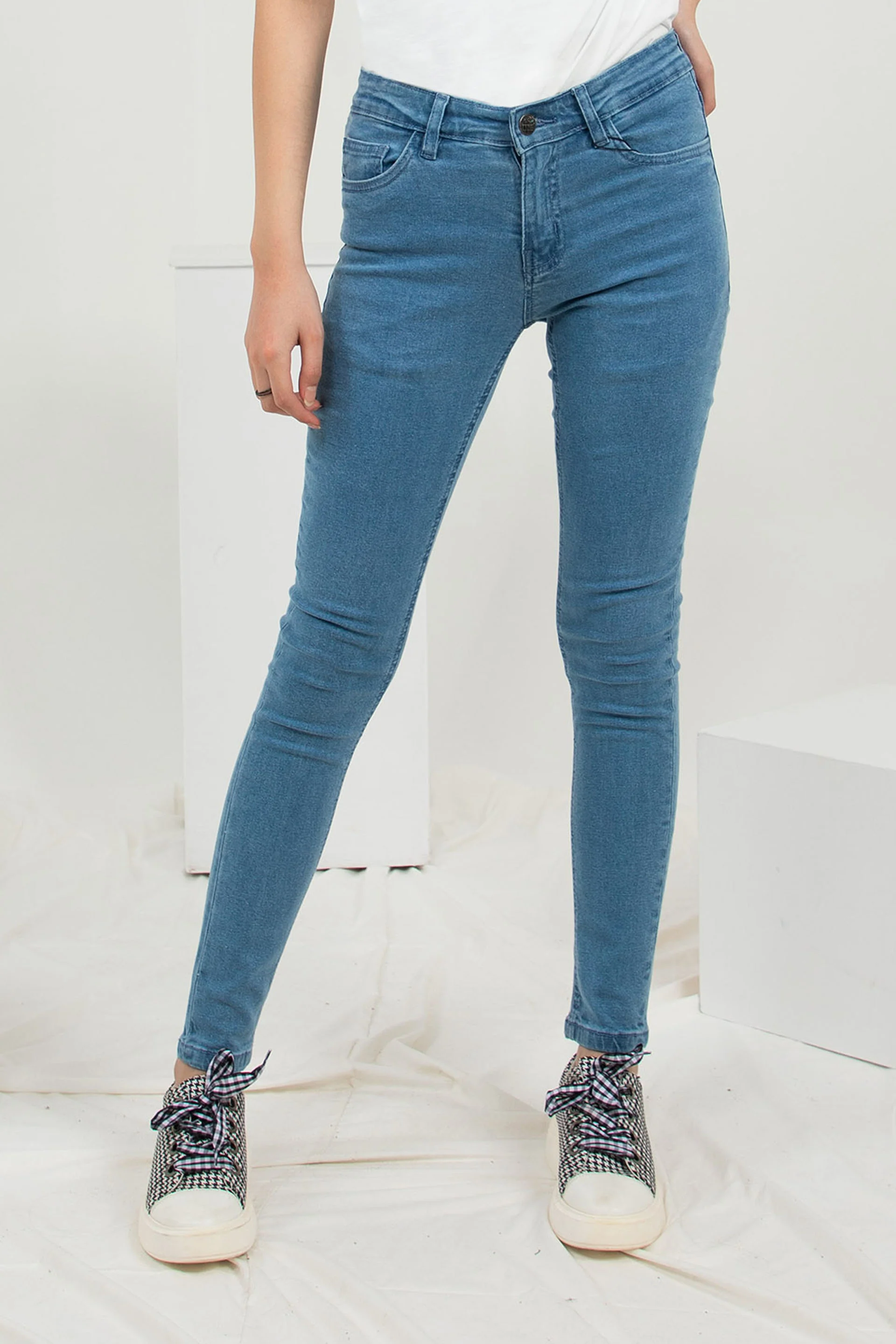 Basic Skinny Jeans Blue - Image 3