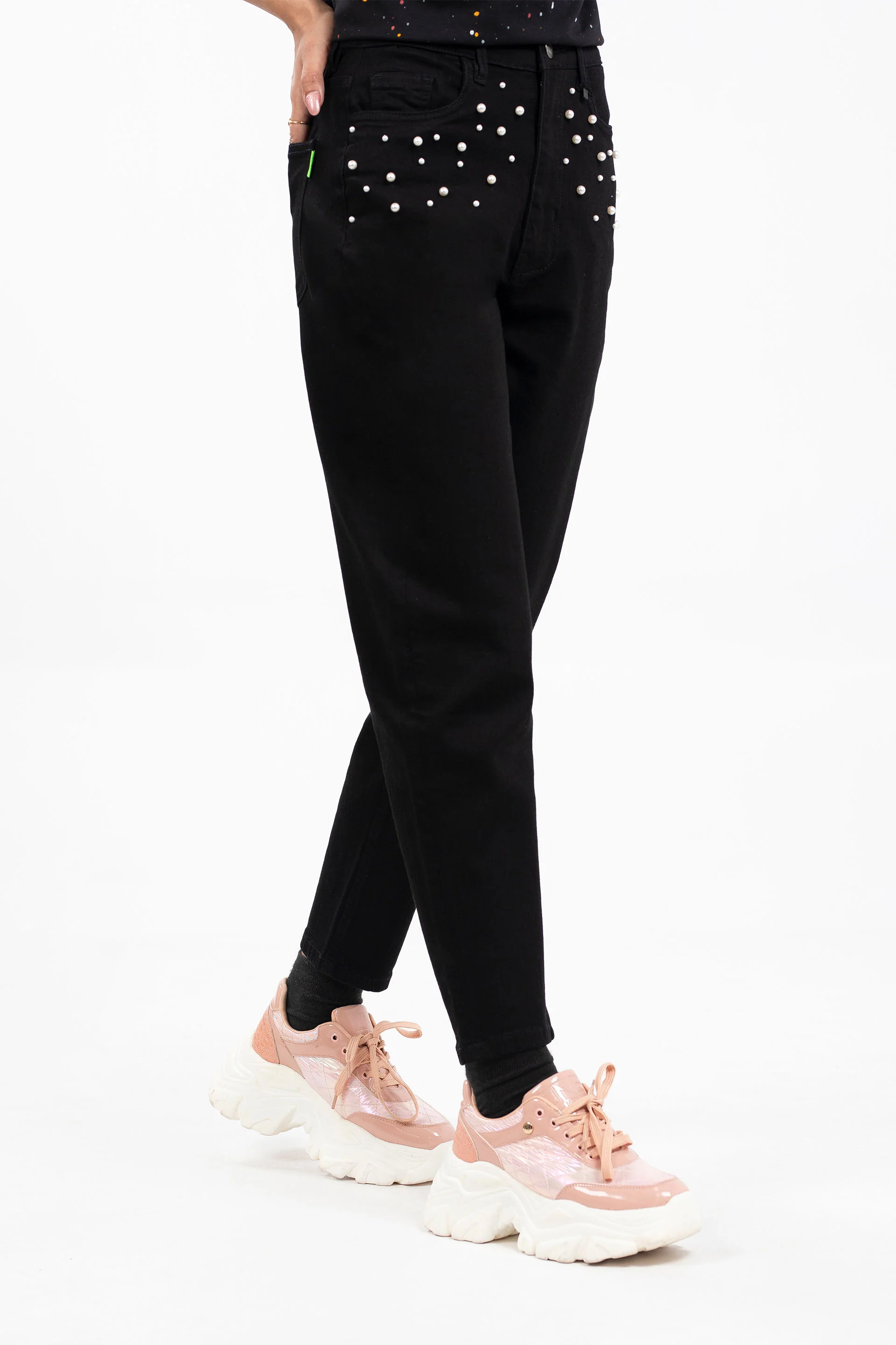 Embellished Mom Jeans - Image 4