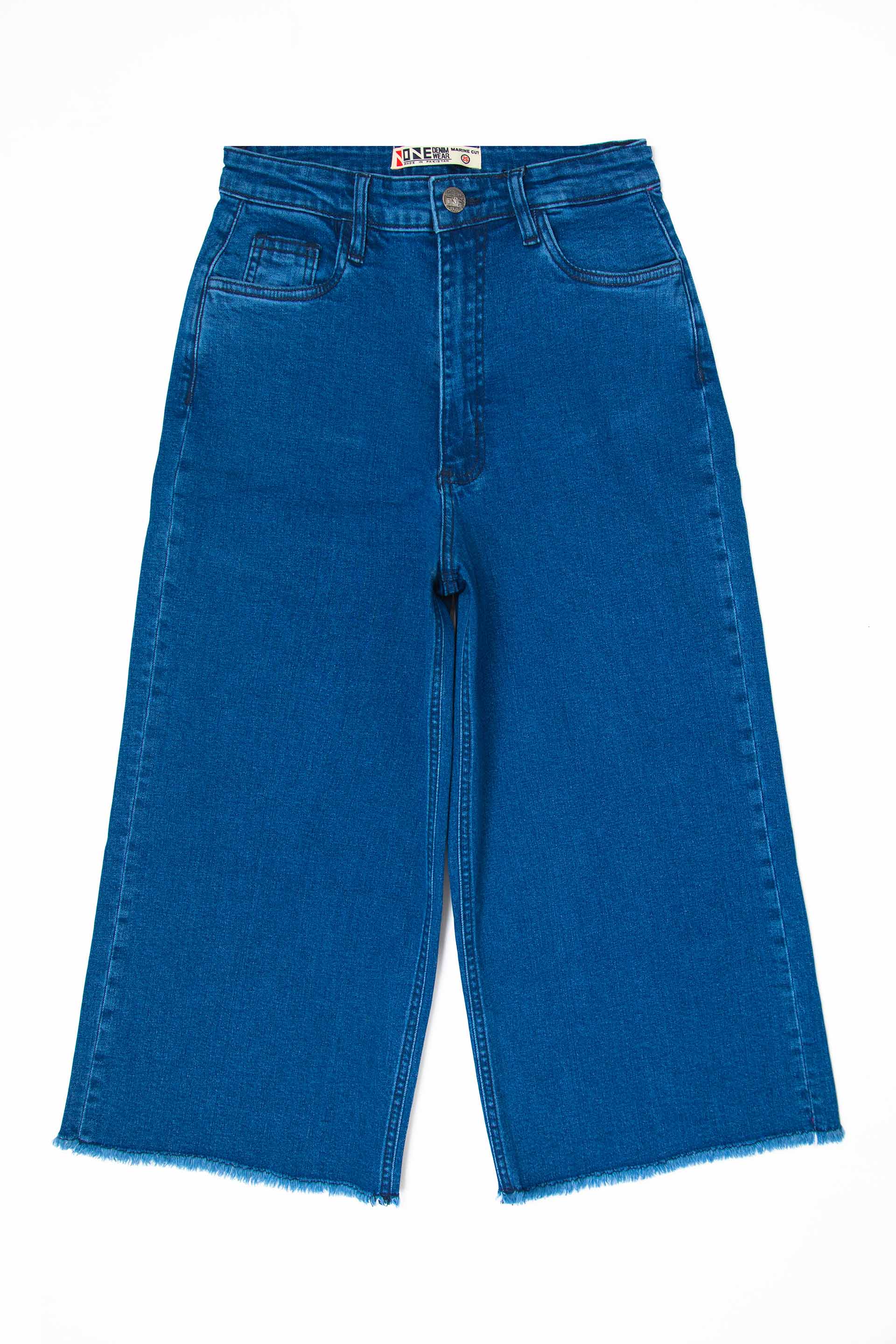 Cropped Marine Jeans - Image 3