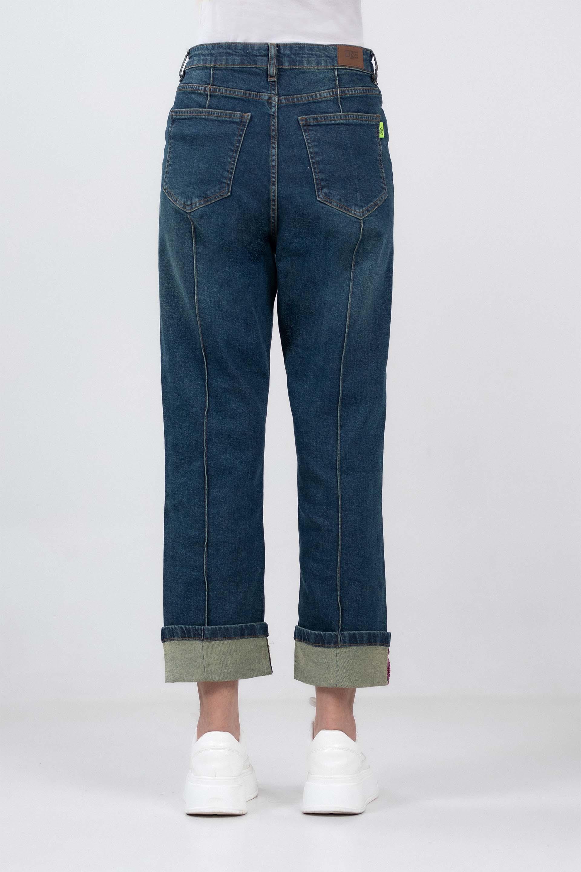 Folded Straight Jeans - Image 3