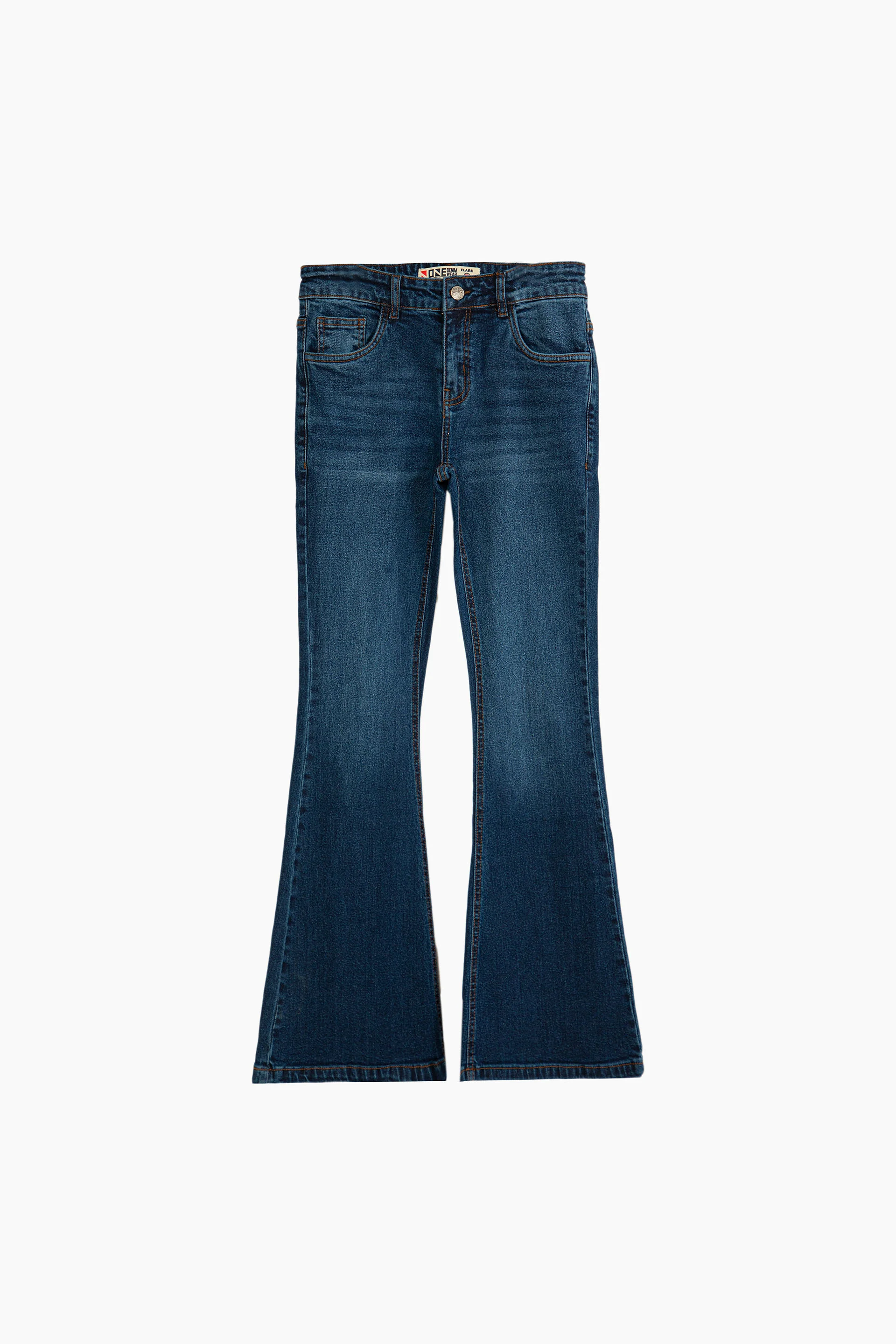 Washed Flared Jeans - Image 3