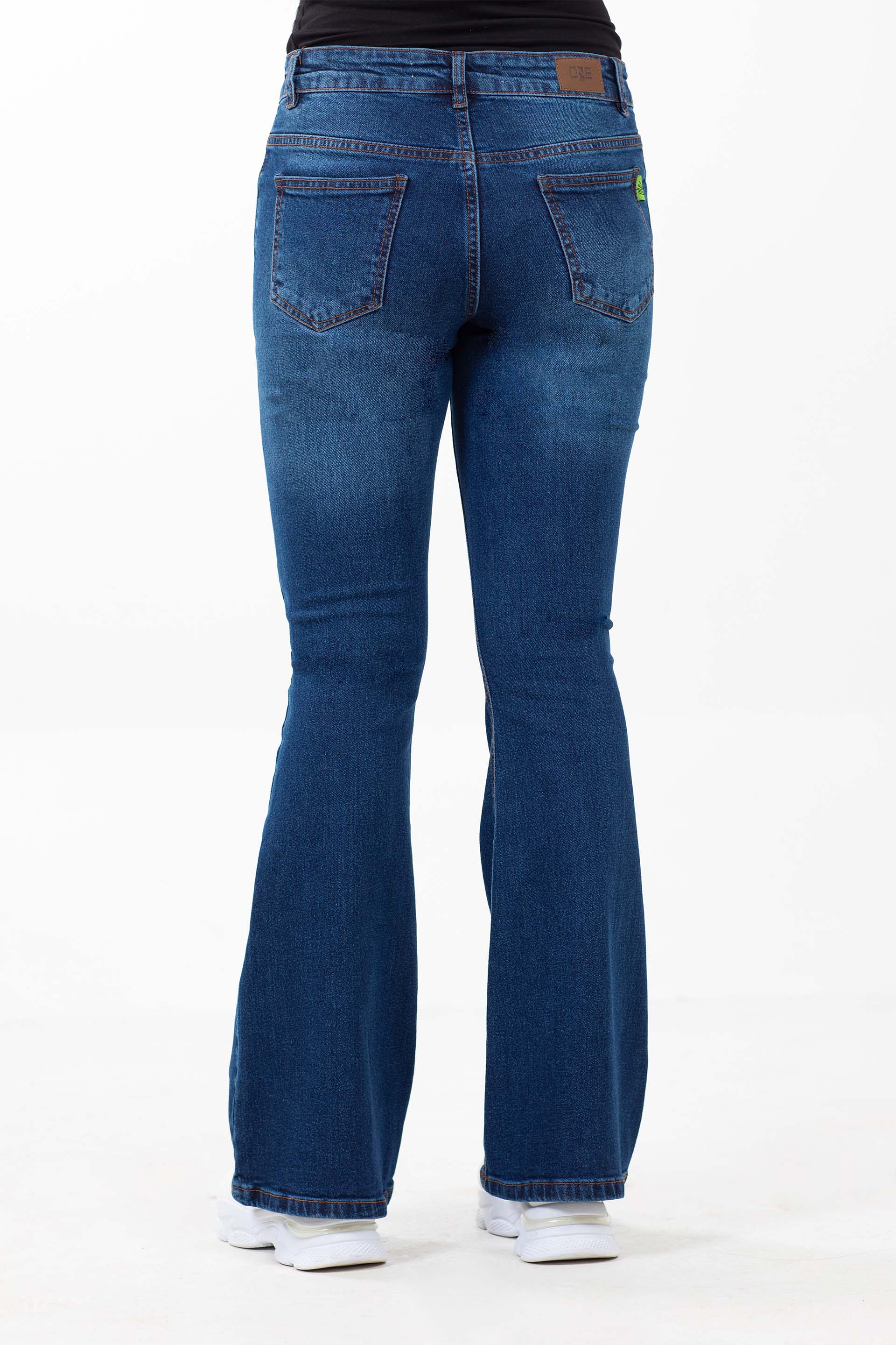 Washed Flared Jeans - Image 4