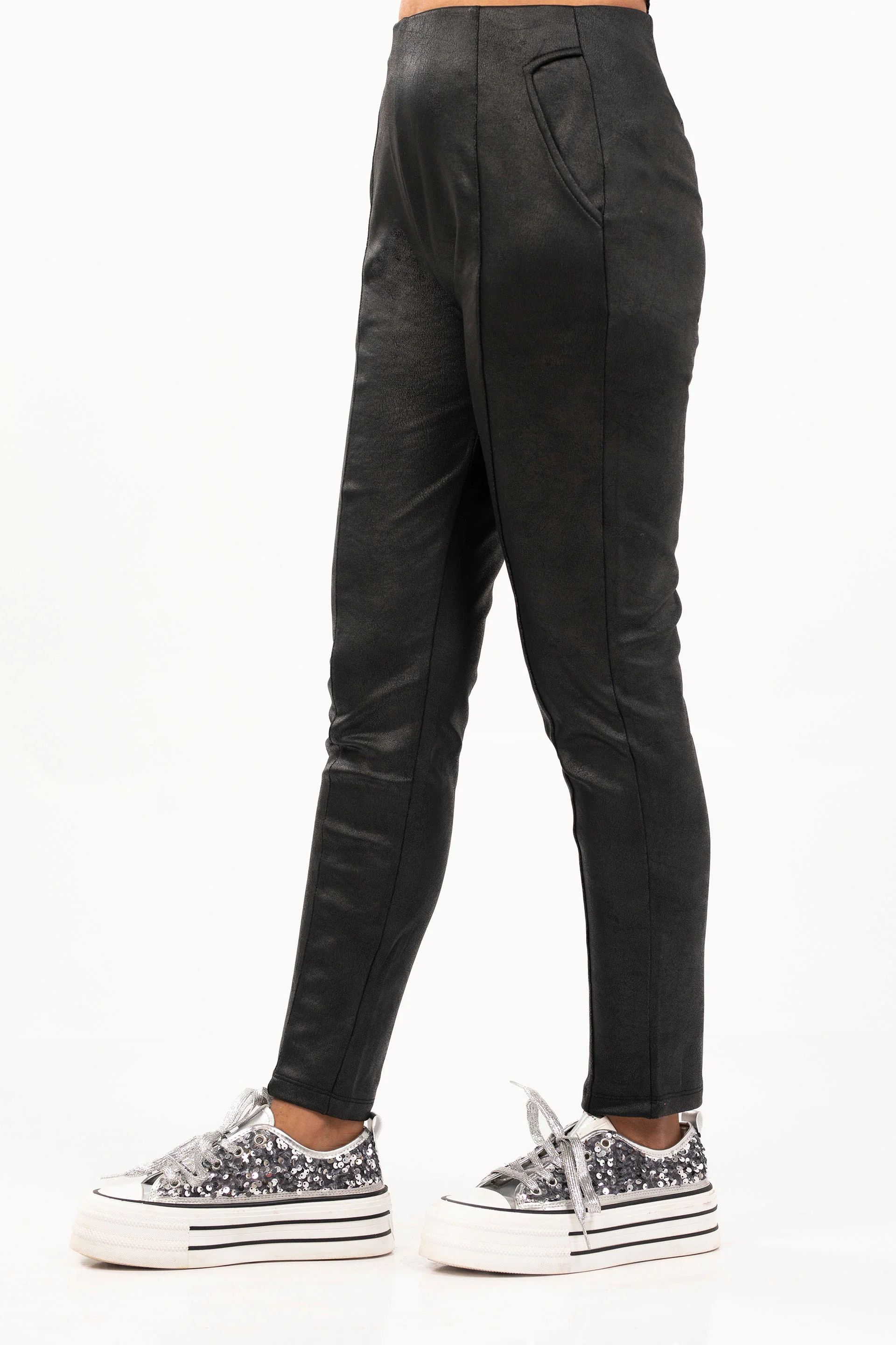 Skinny PU Pants - Image 3