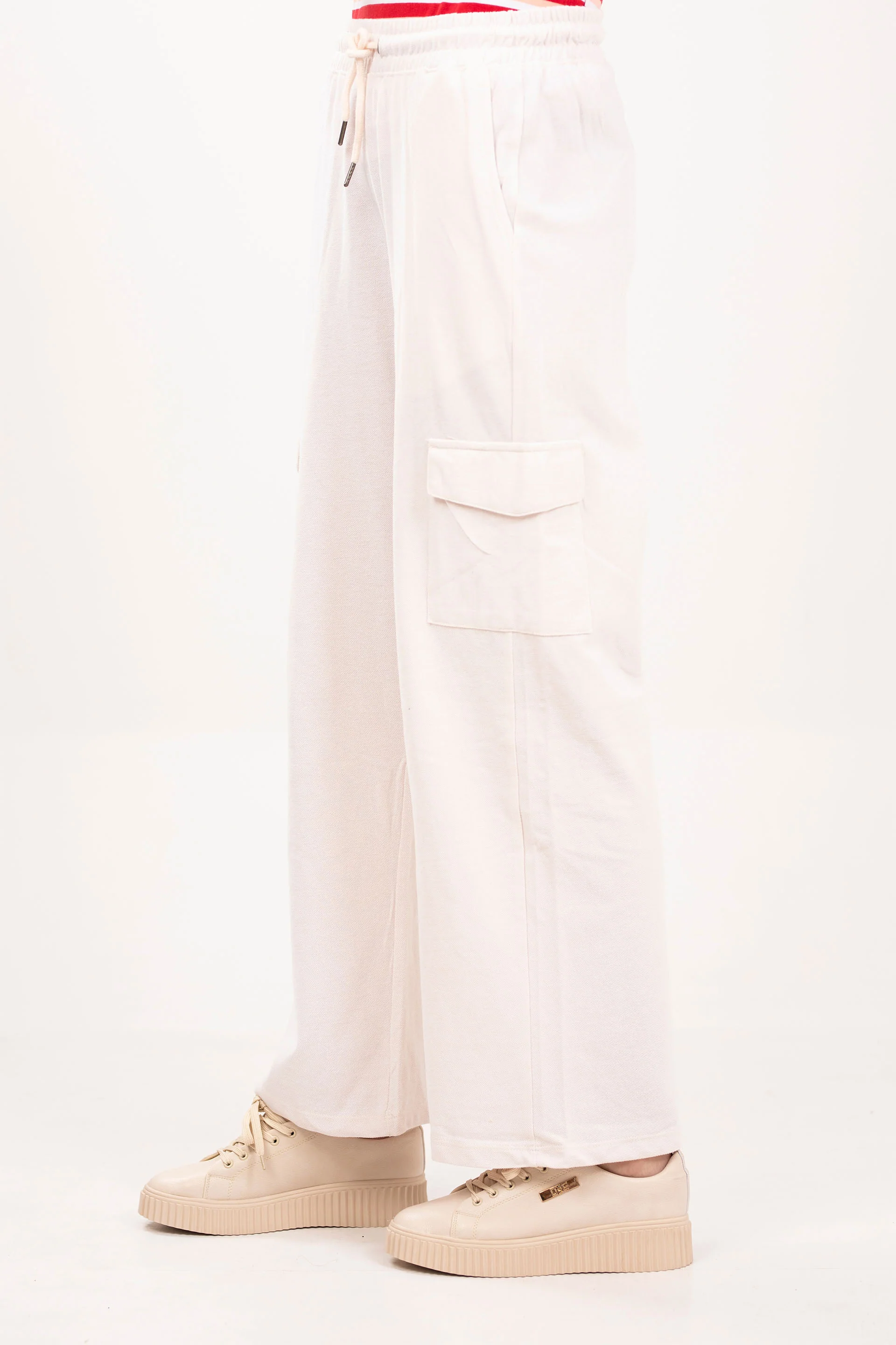 Textured Wide Leg Cargo - Image 2