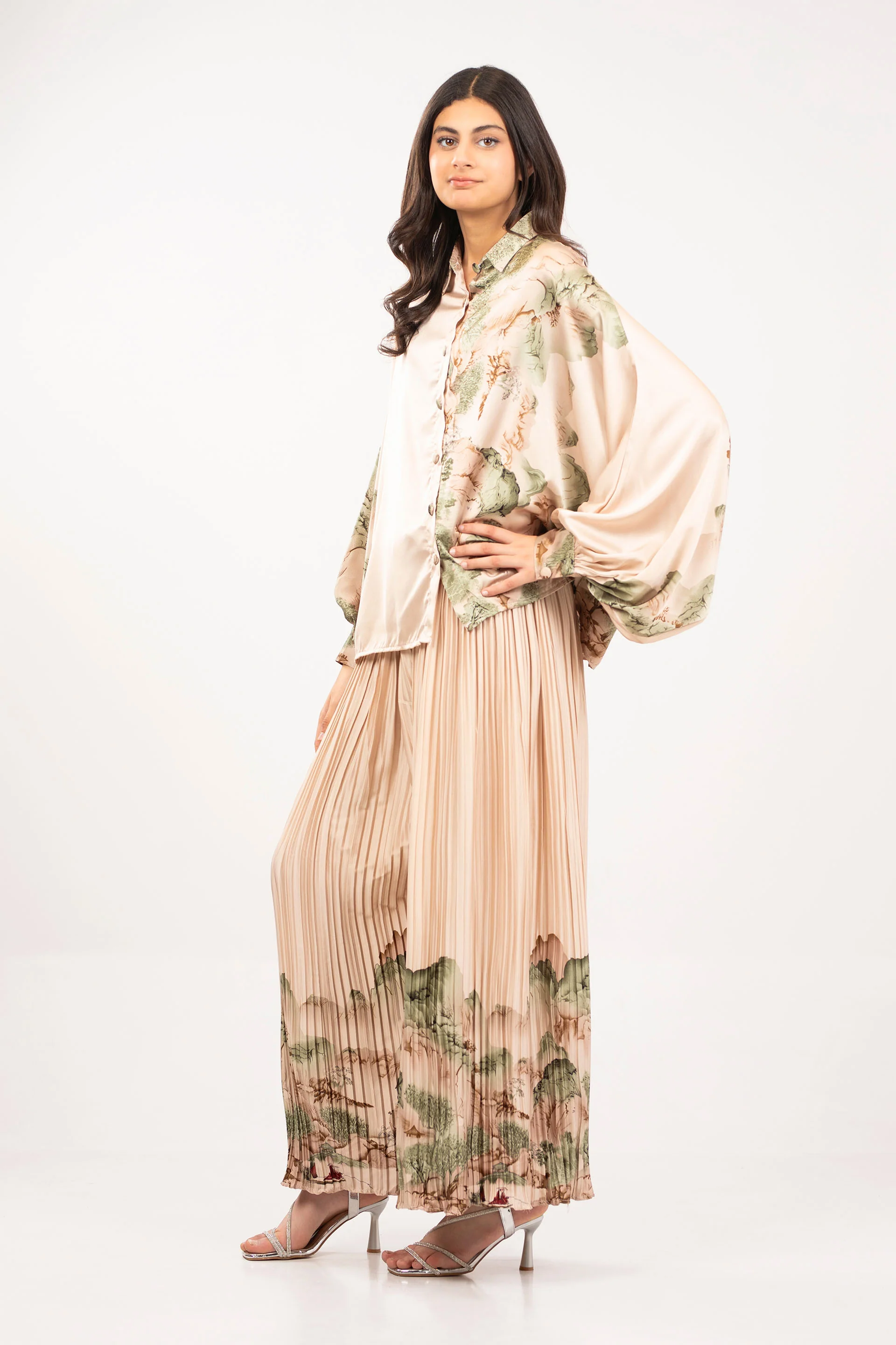 Printed Button Down Co-ord - Image 2