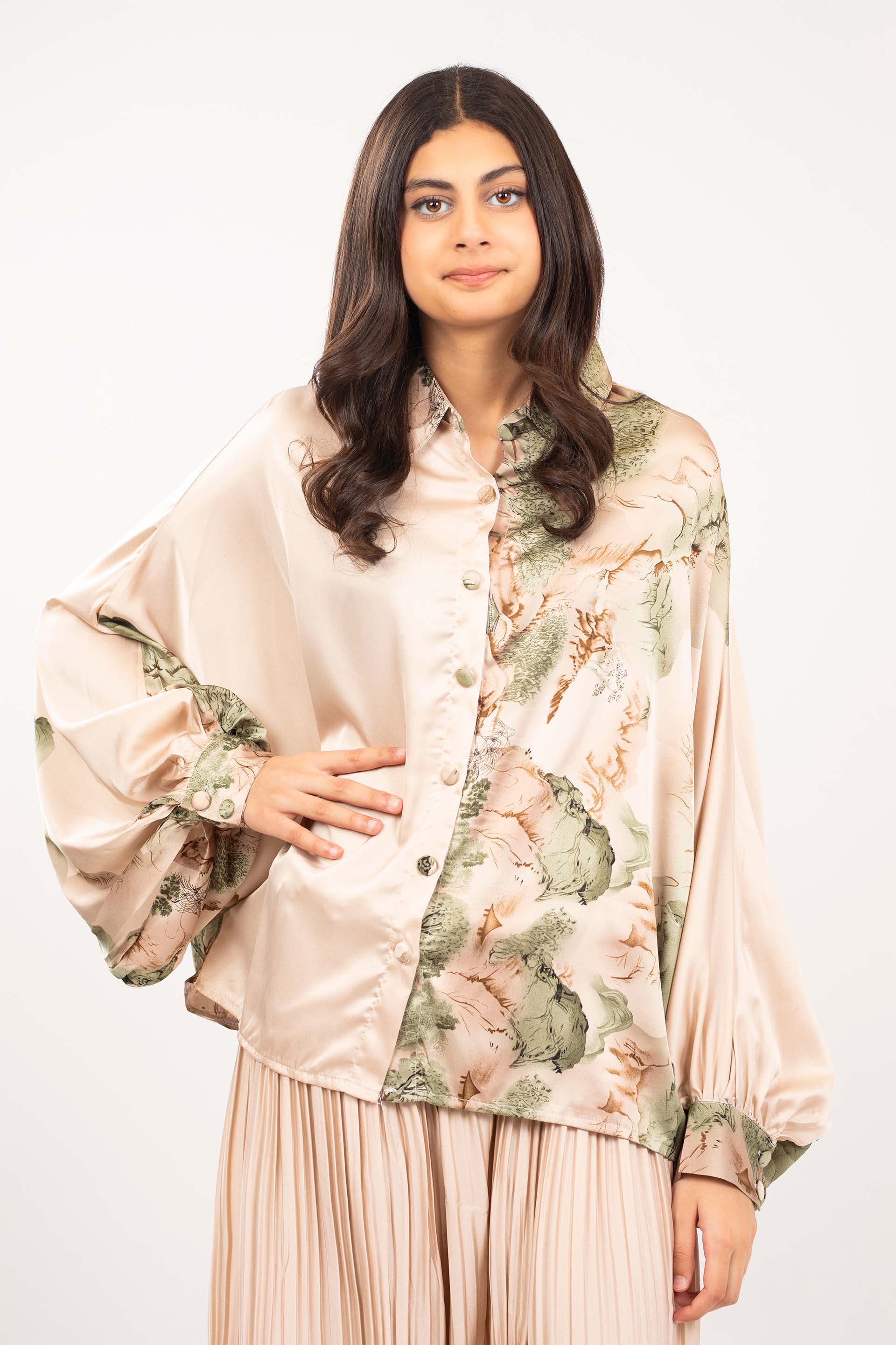 Printed Button Down Co-ord - Image 3