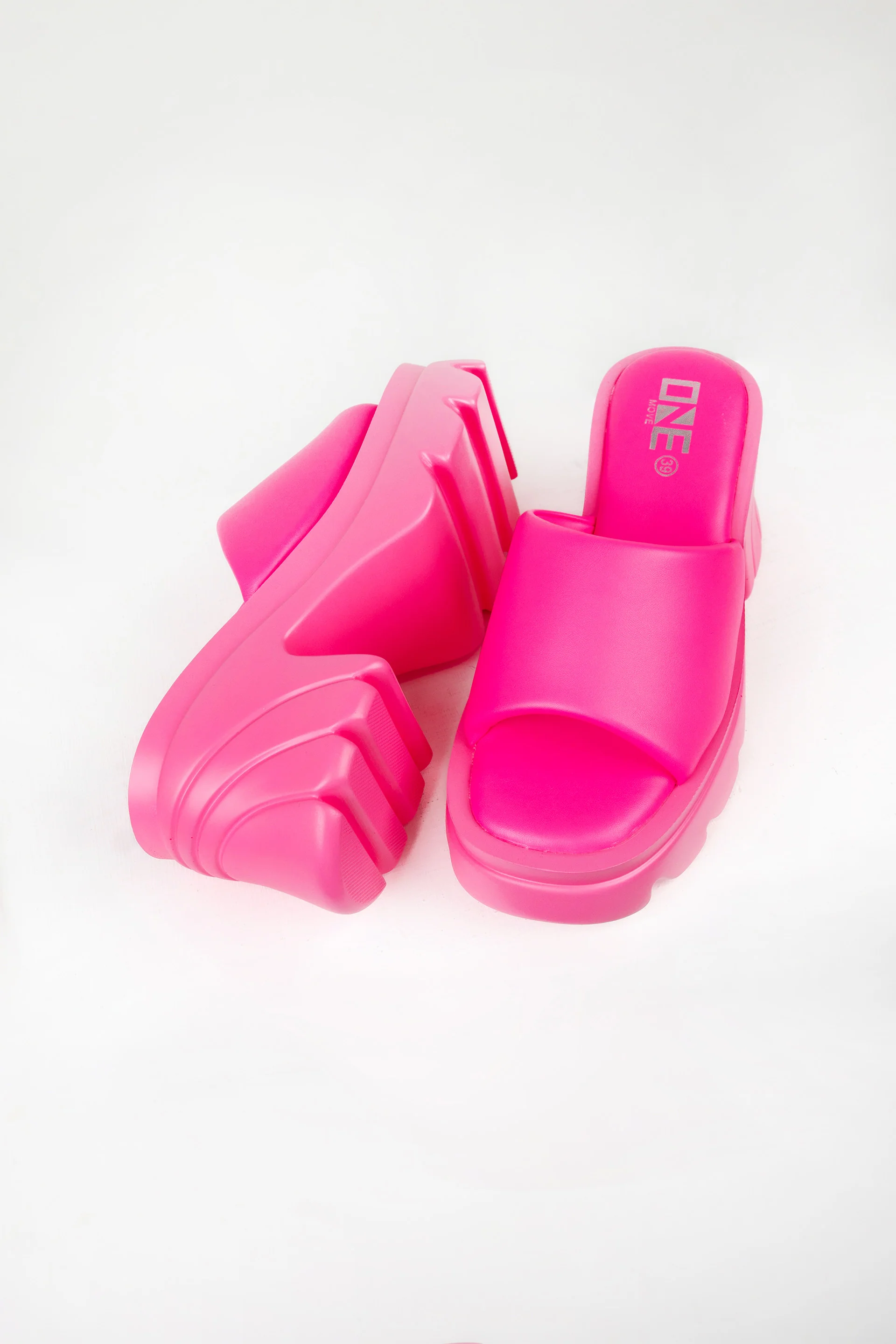 Chunky Slip On Neon Pink - Image 5