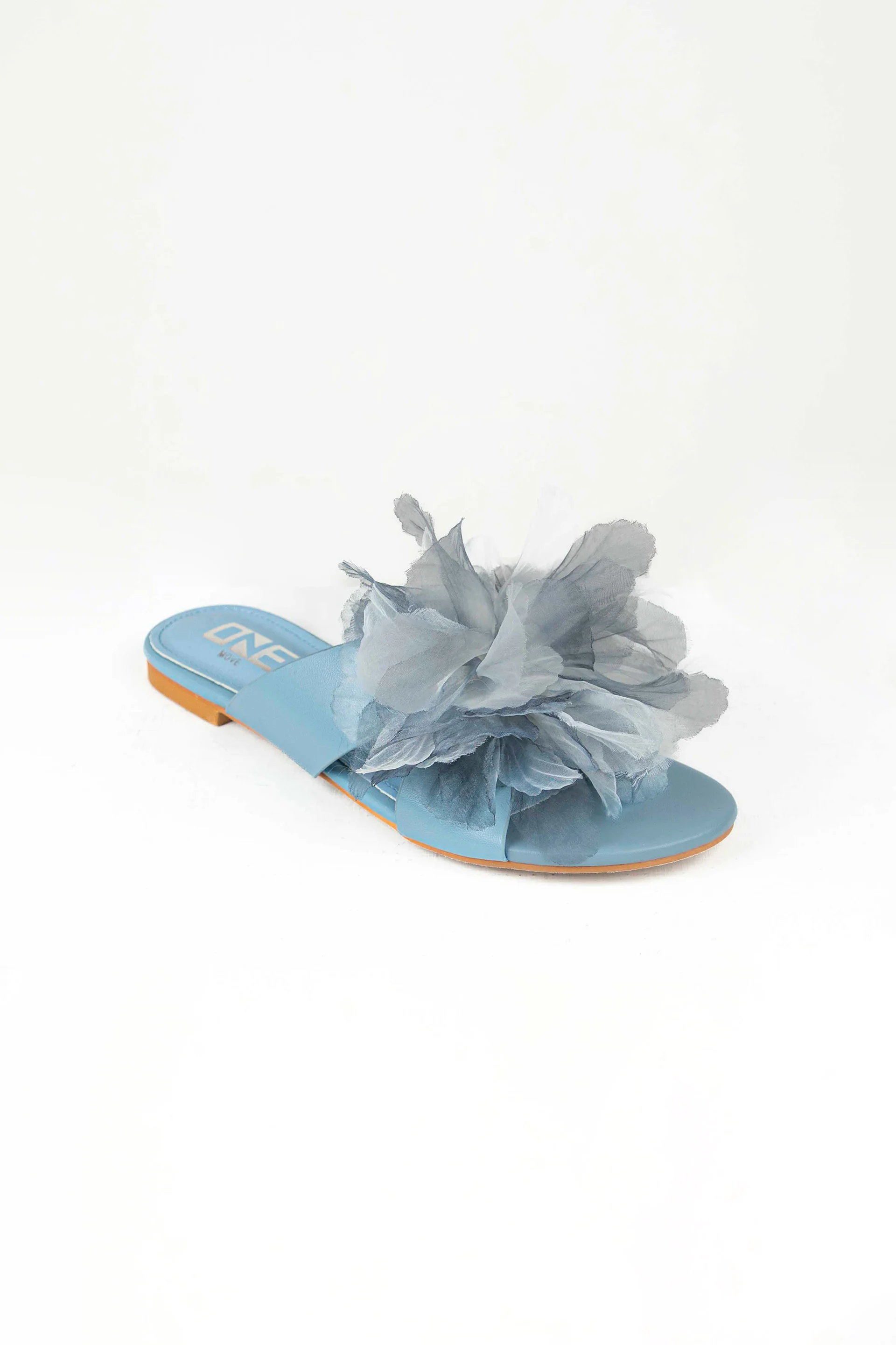 Floral Flats Blue - Image 3
