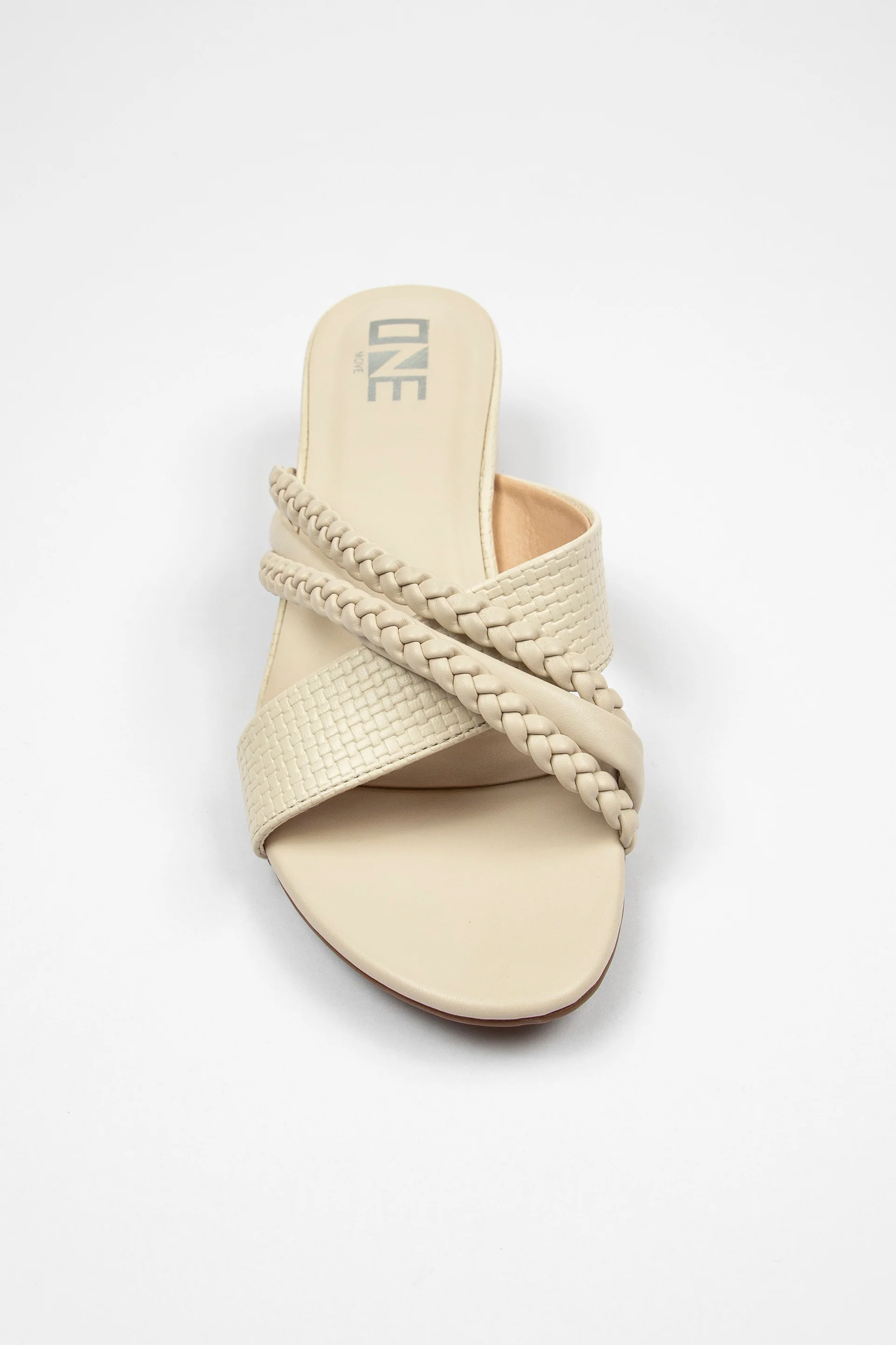 Textured Sandals Off White - Image 3